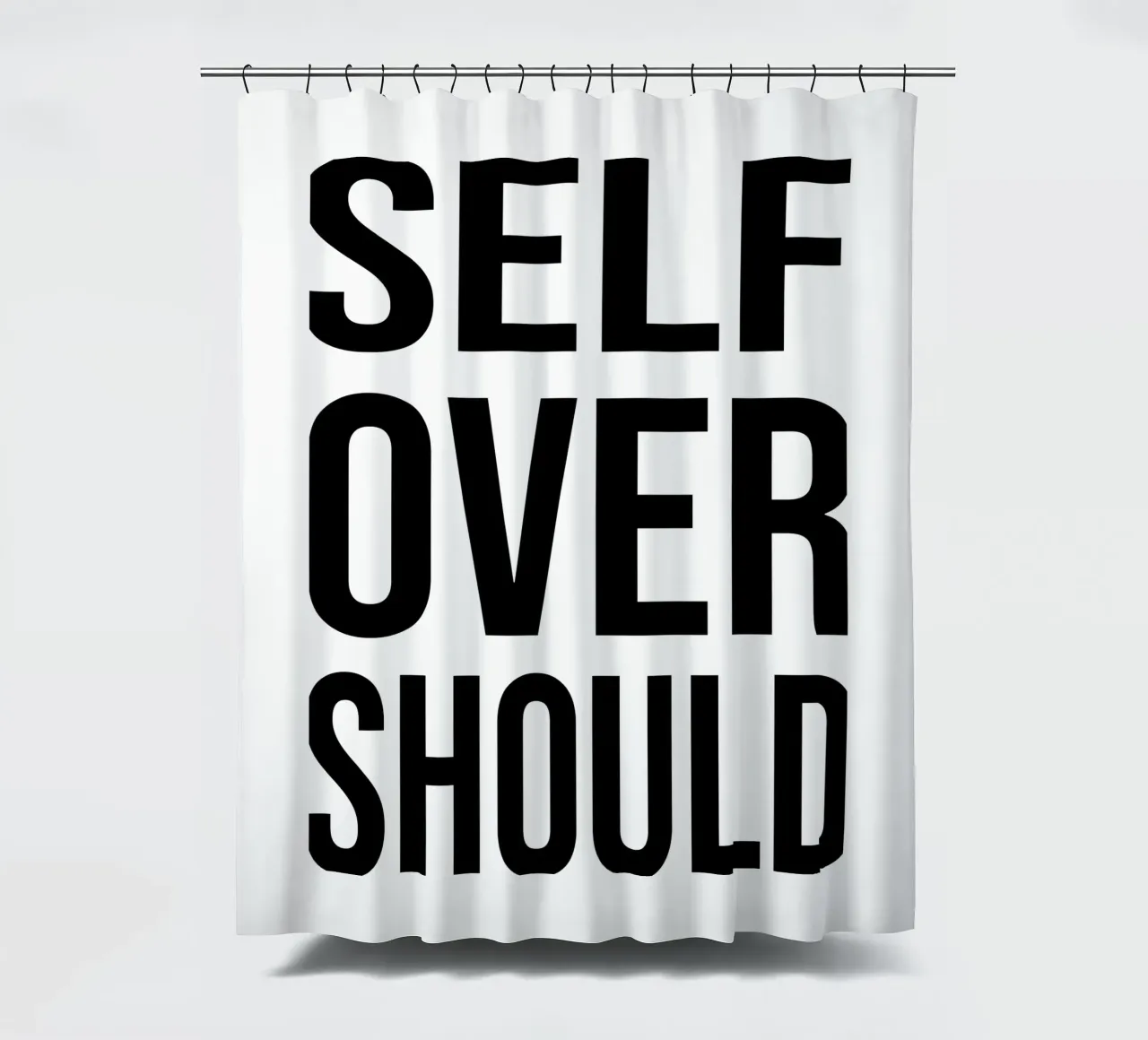 OVER Series- bold letters, brave values (5 colors) tenda da doccia da OVER SERIES