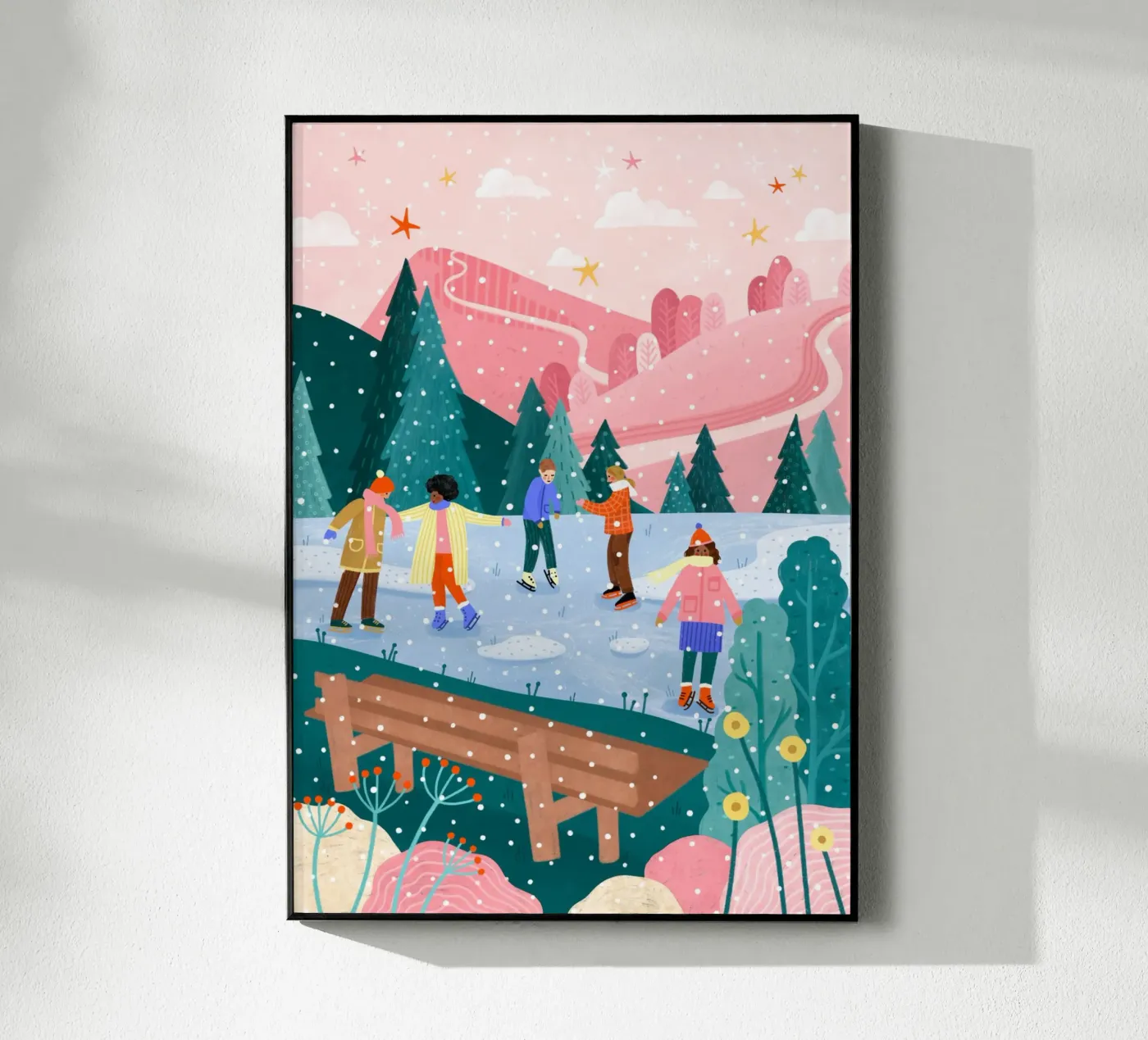 Over the Rooftops Acryl-Glas von Bea Mueller