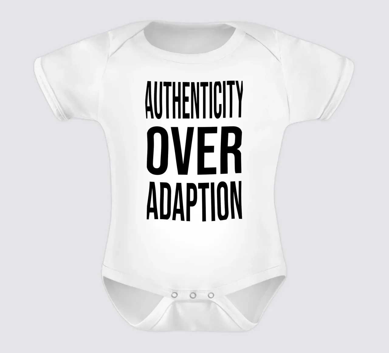 OVER Series- bold letters, brave values (5 colors) body neonato maniche corte da OVER SERIES
