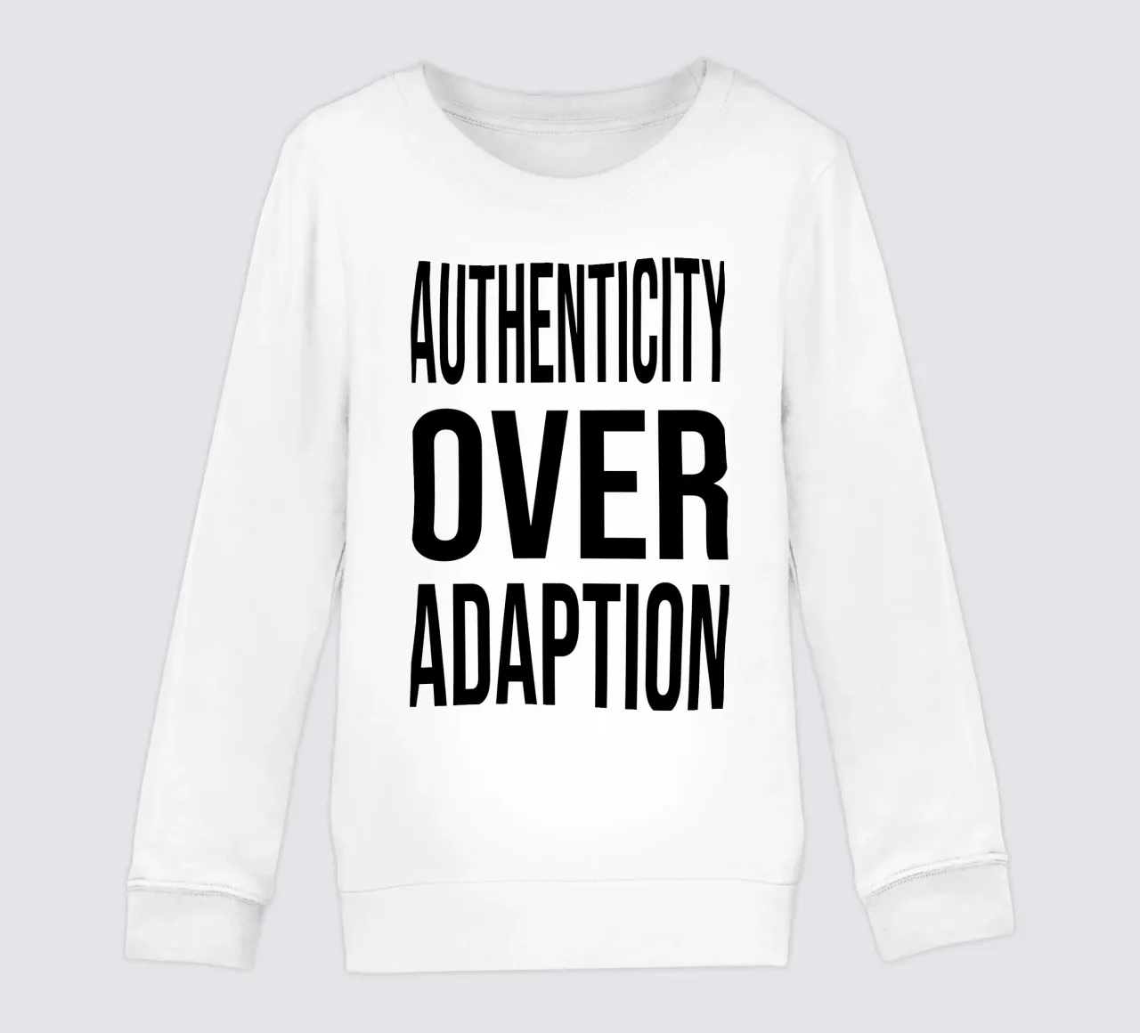 OVER Series- bold letters, brave values (5 colors) felpa bambino da OVER SERIES