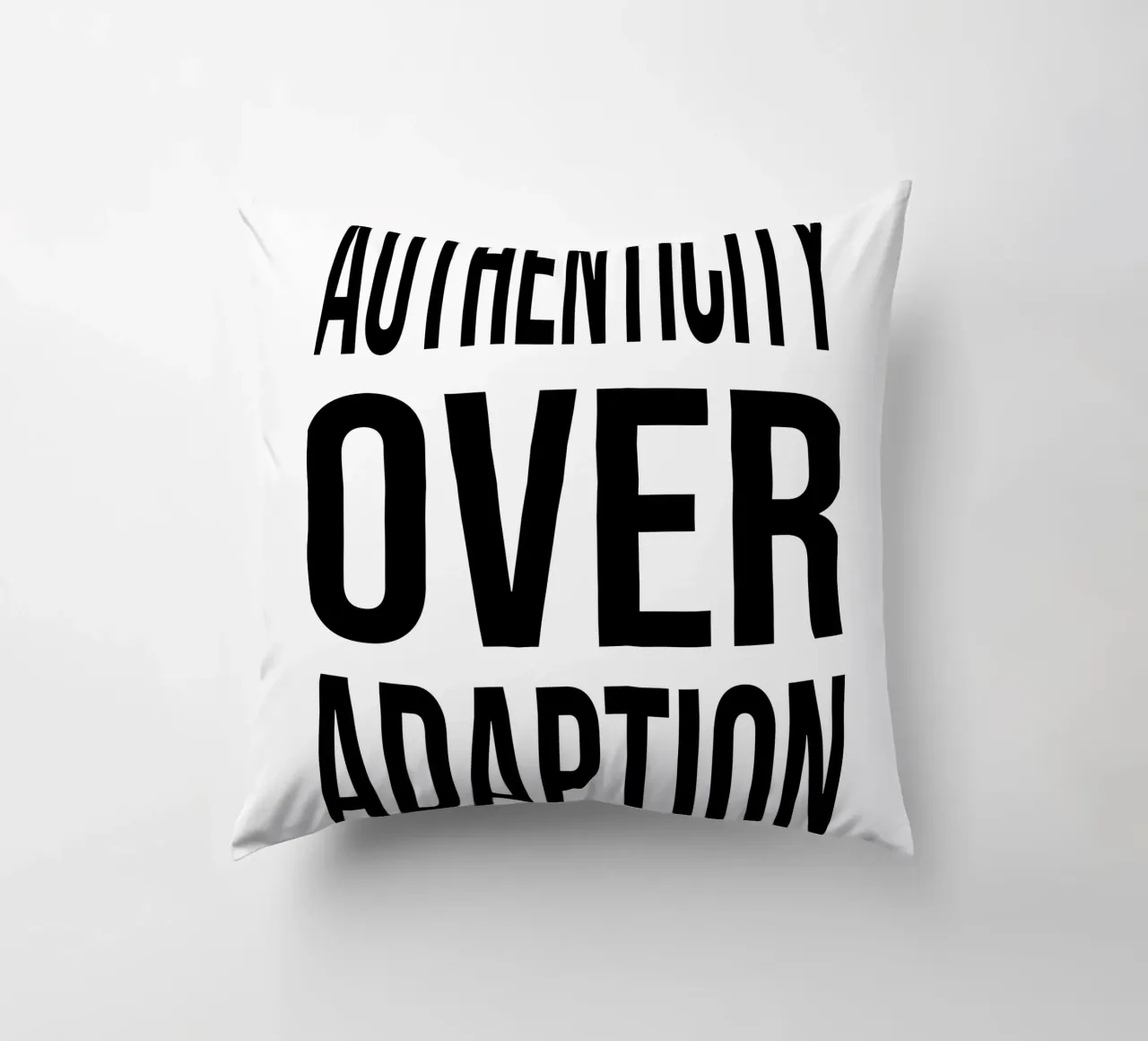 OVER Series- bold letters, brave values (5 colors) cuscino da OVER SERIES