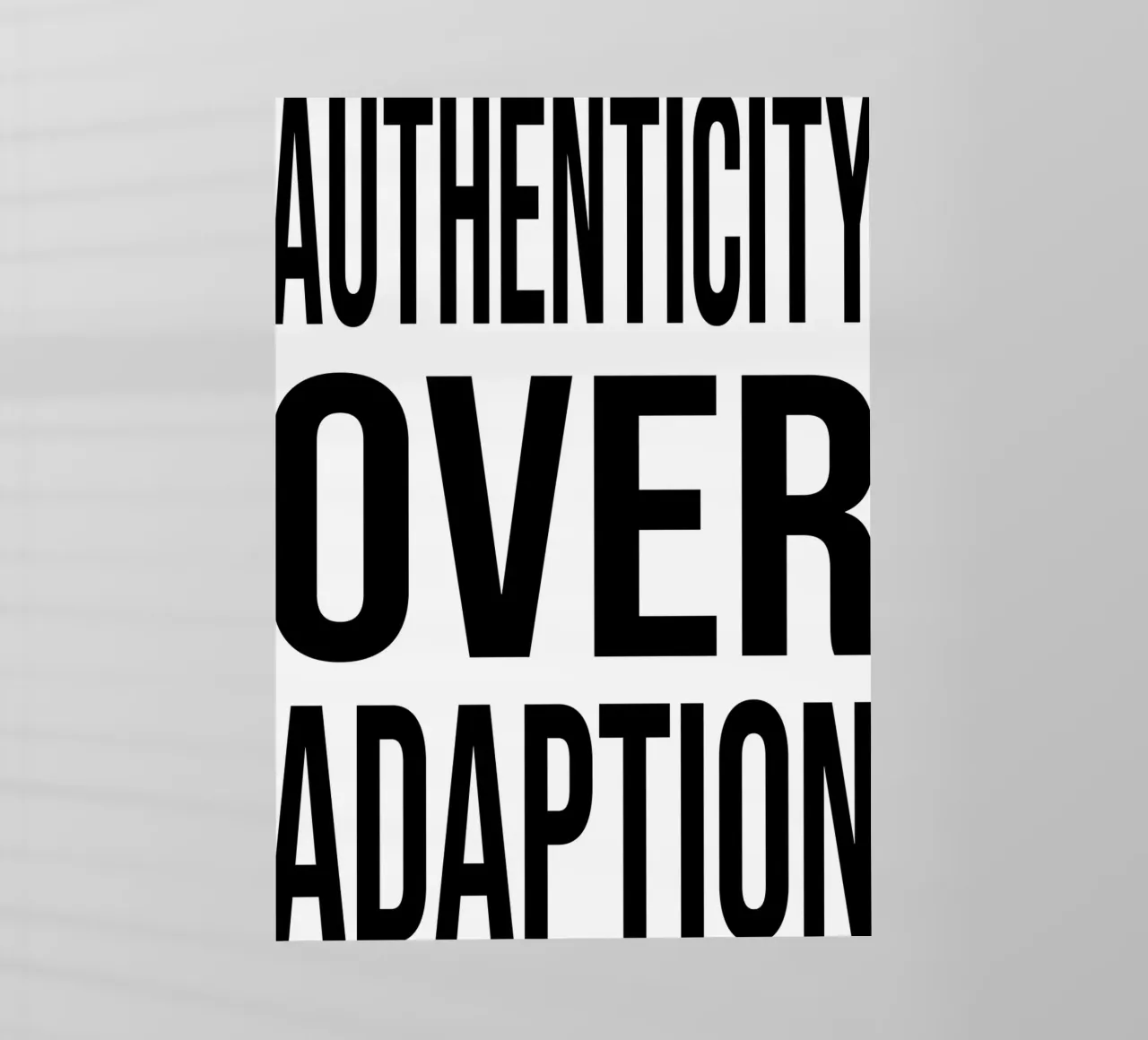 OVER Series- bold letters, brave values (5 colors) pellicola backlit da OVER SERIES