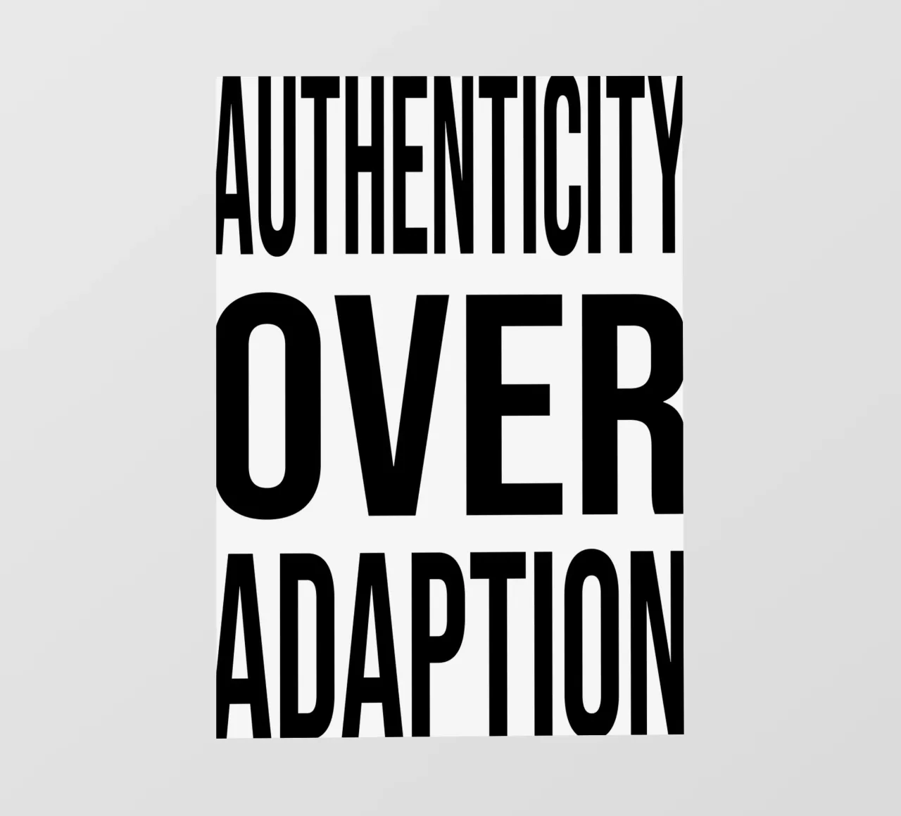 OVER Series- bold letters, brave values (5 colors) pellicola backlit da OVER SERIES