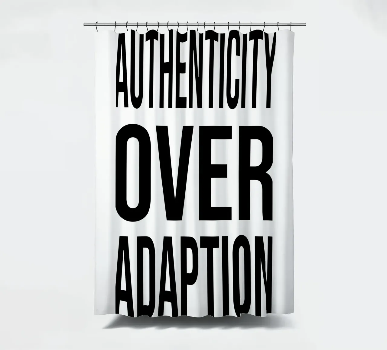OVER Series- bold letters, brave values (5 colors) tenda da doccia da OVER SERIES