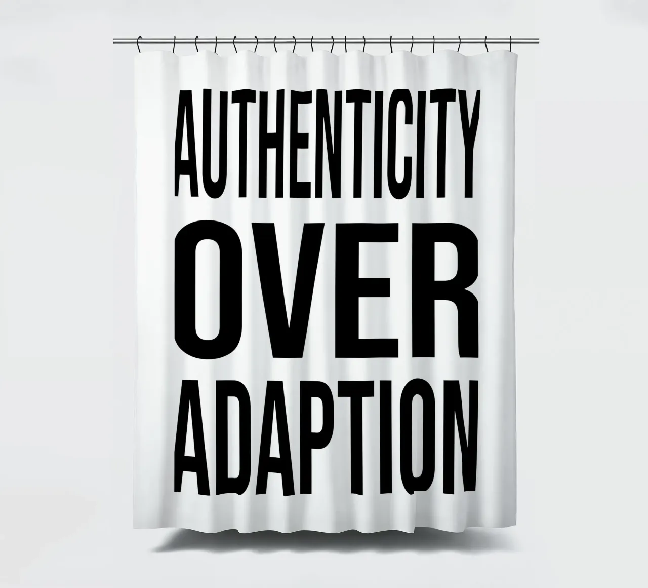 OVER Series- bold letters, brave values (5 colors) tenda da doccia da OVER SERIES