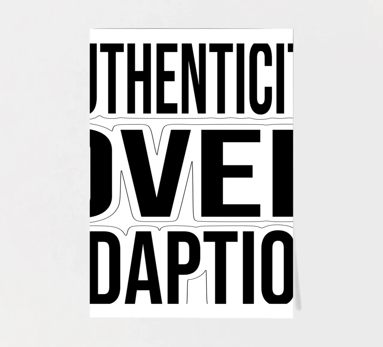 OVER Series- bold letters, brave values (5 colors) foglio adesivo da OVER SERIES