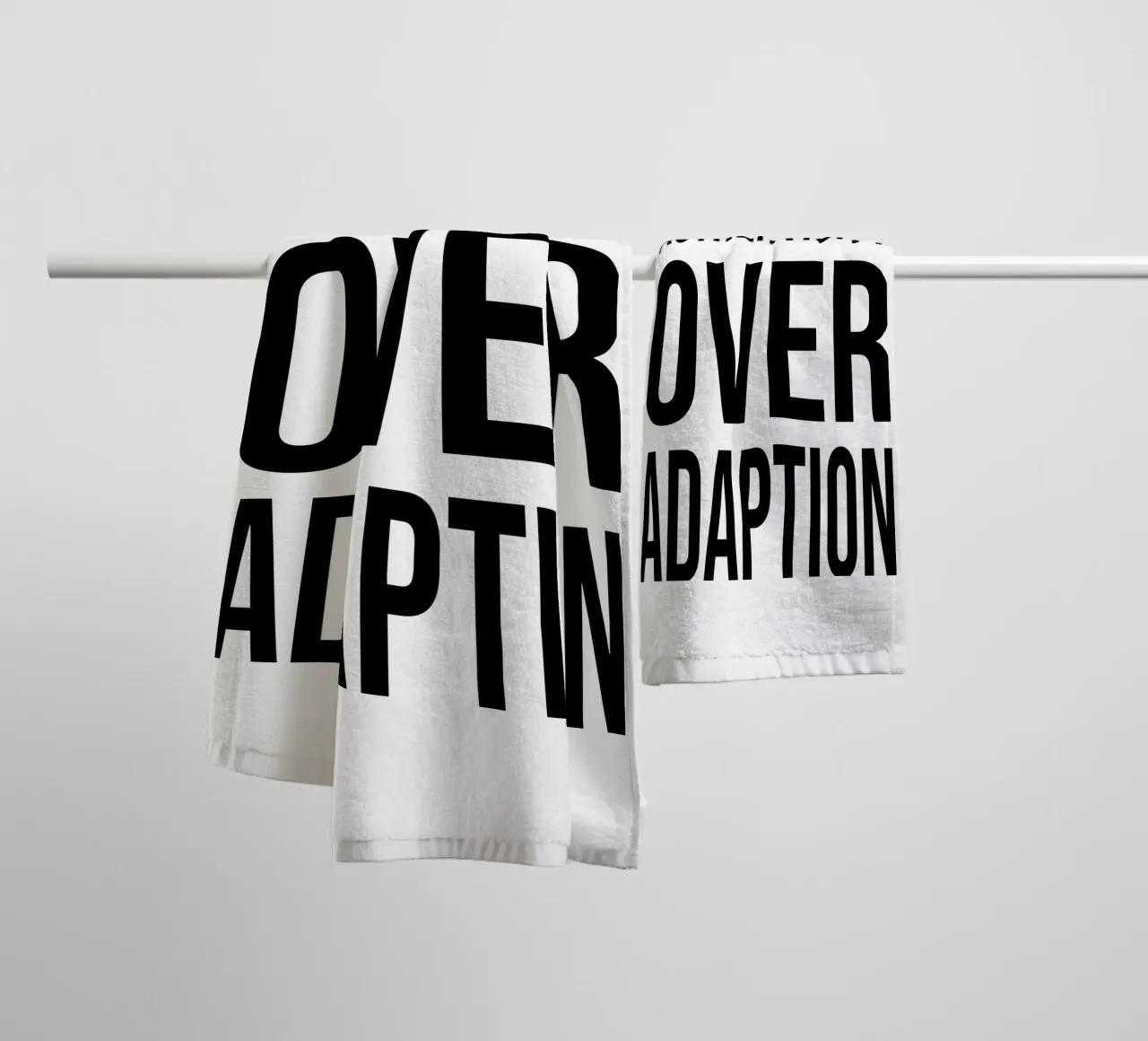 OVER Series- bold letters, brave values (5 colors) asciugamano da bagno da OVER SERIES