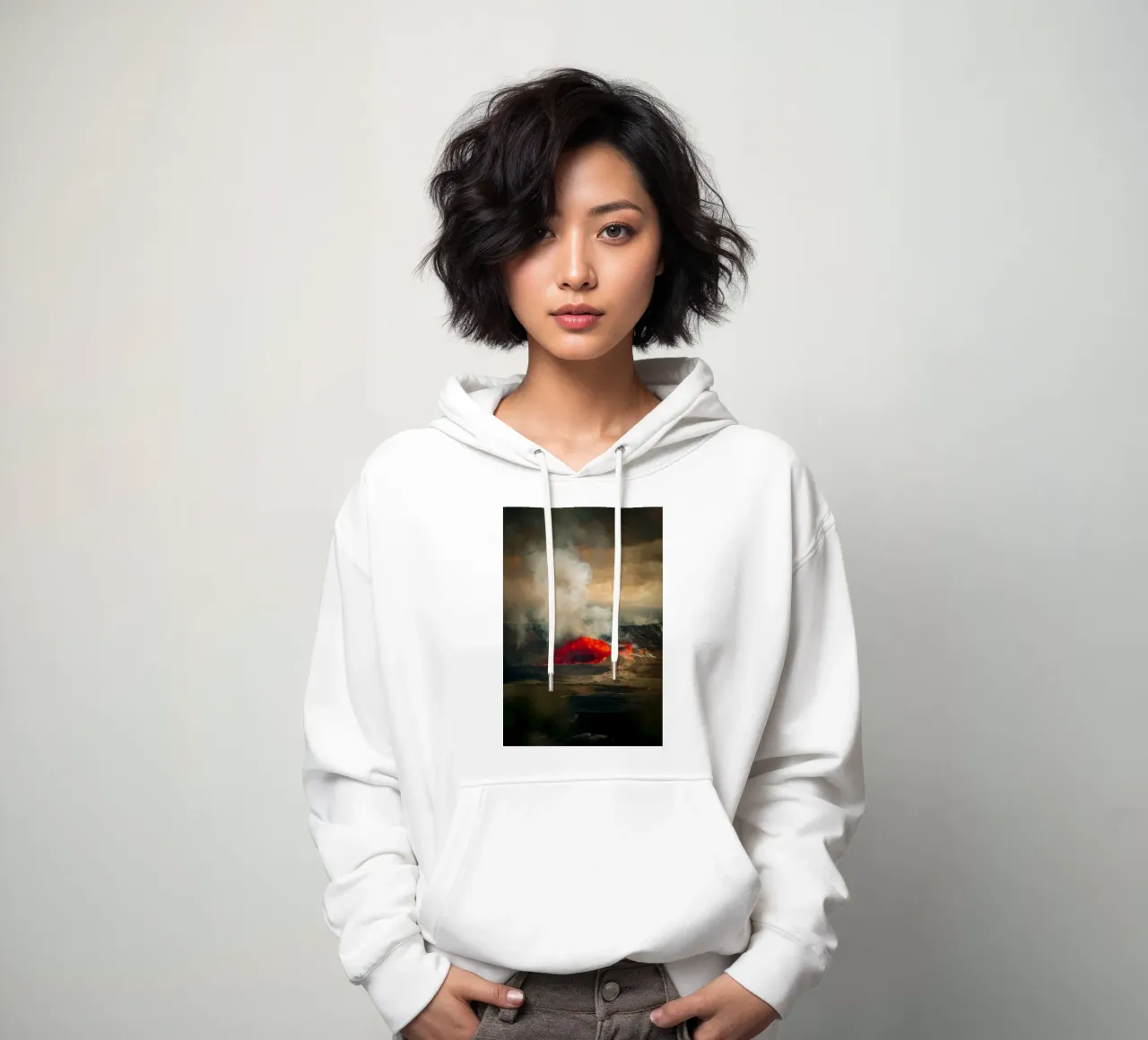vulcano felpa con cappuccio da Earthly Visions