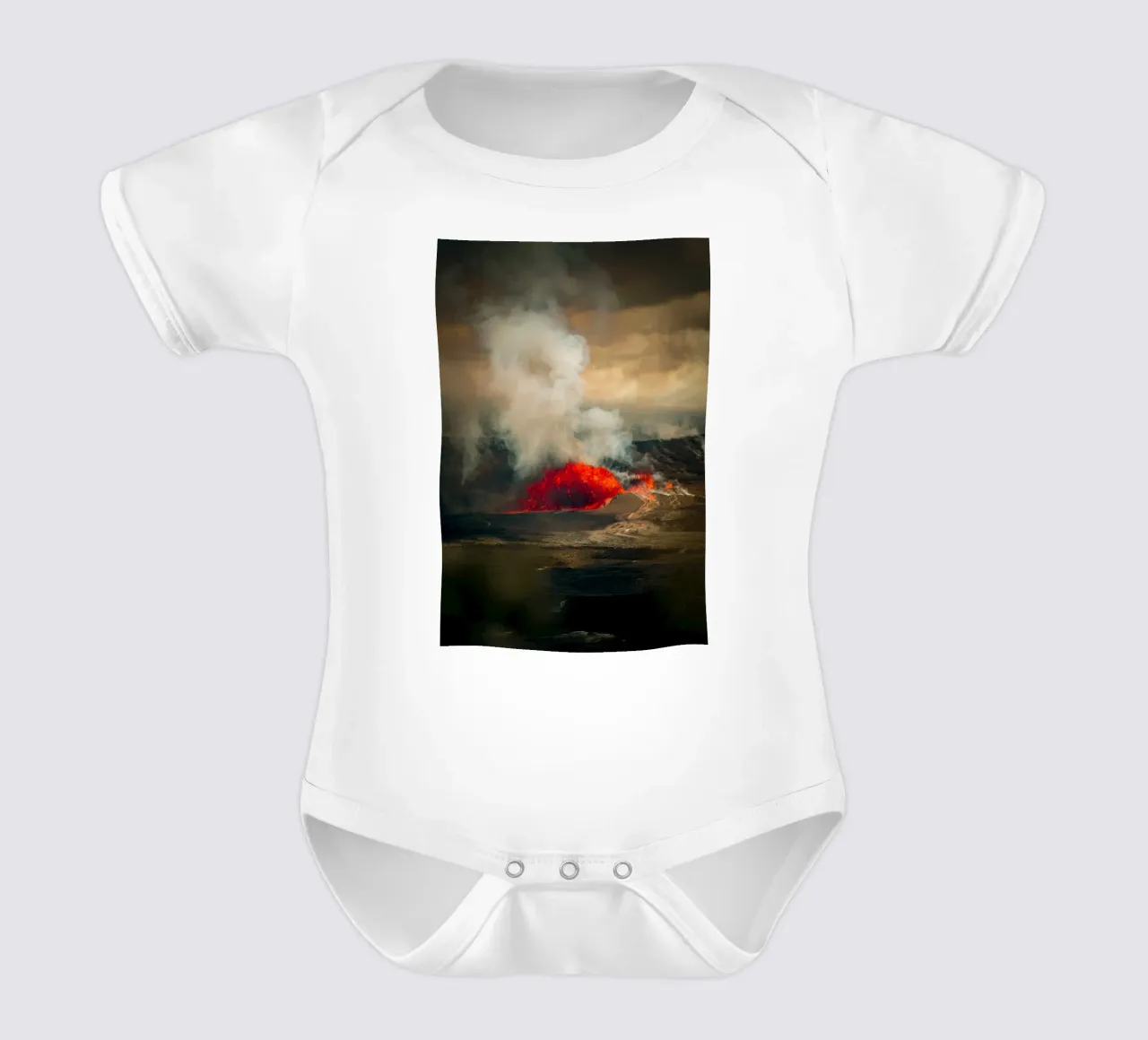 vulcano body neonato maniche corte da Earthly Visions