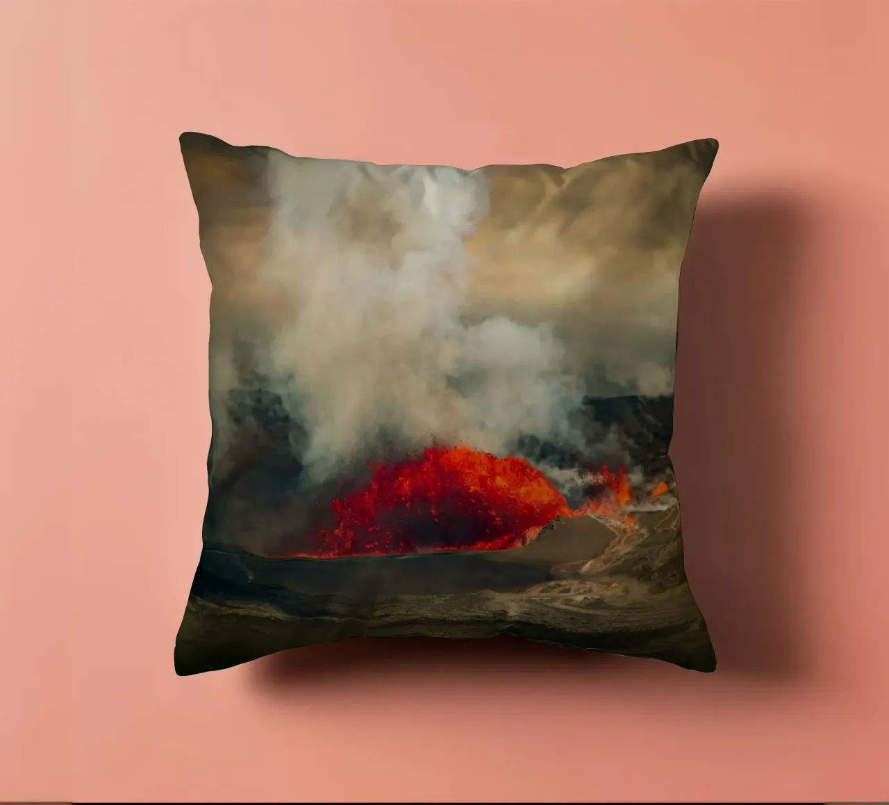 vulcano cuscino da Earthly Visions