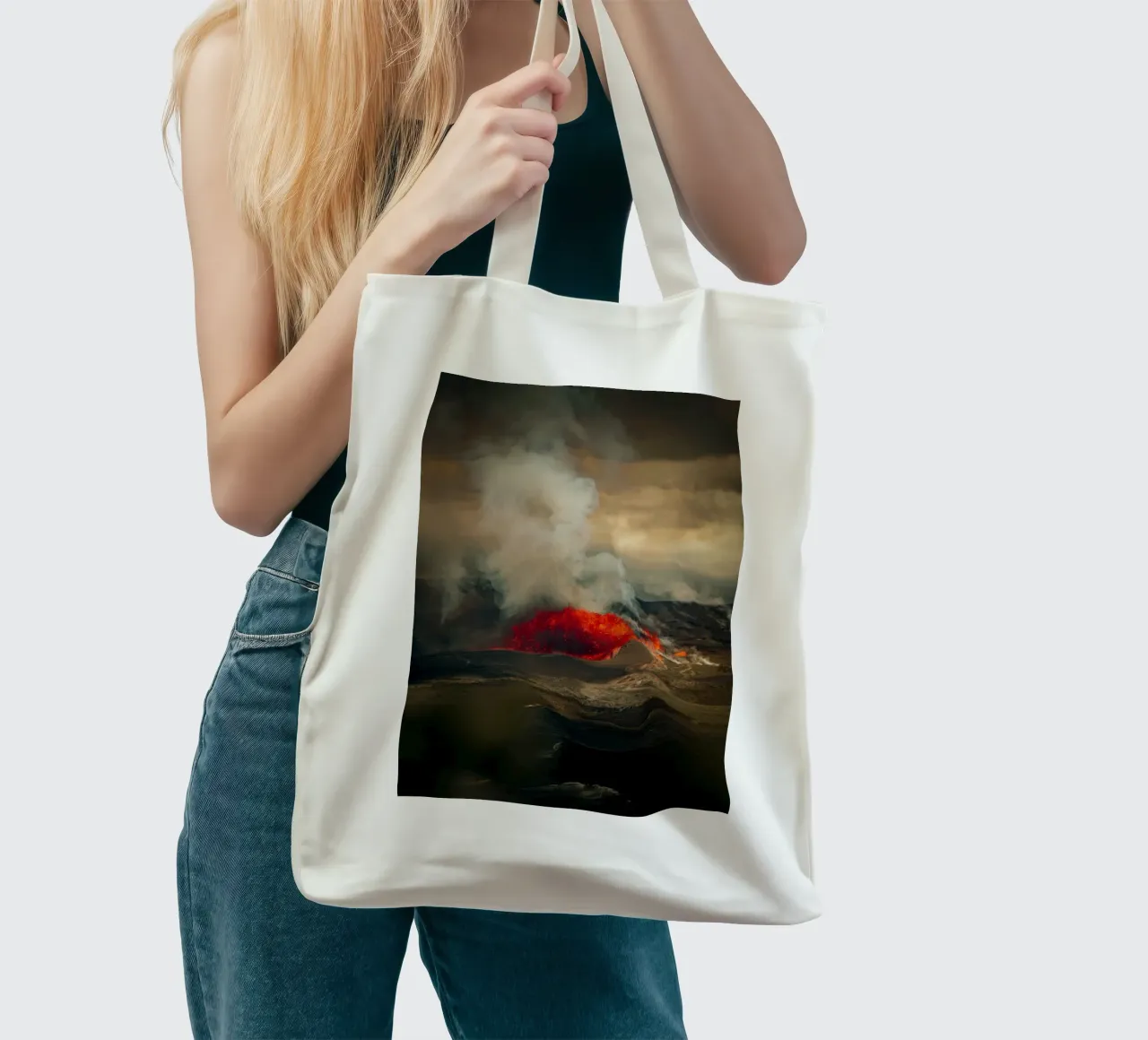 vulcano borsa in juta da Earthly Visions