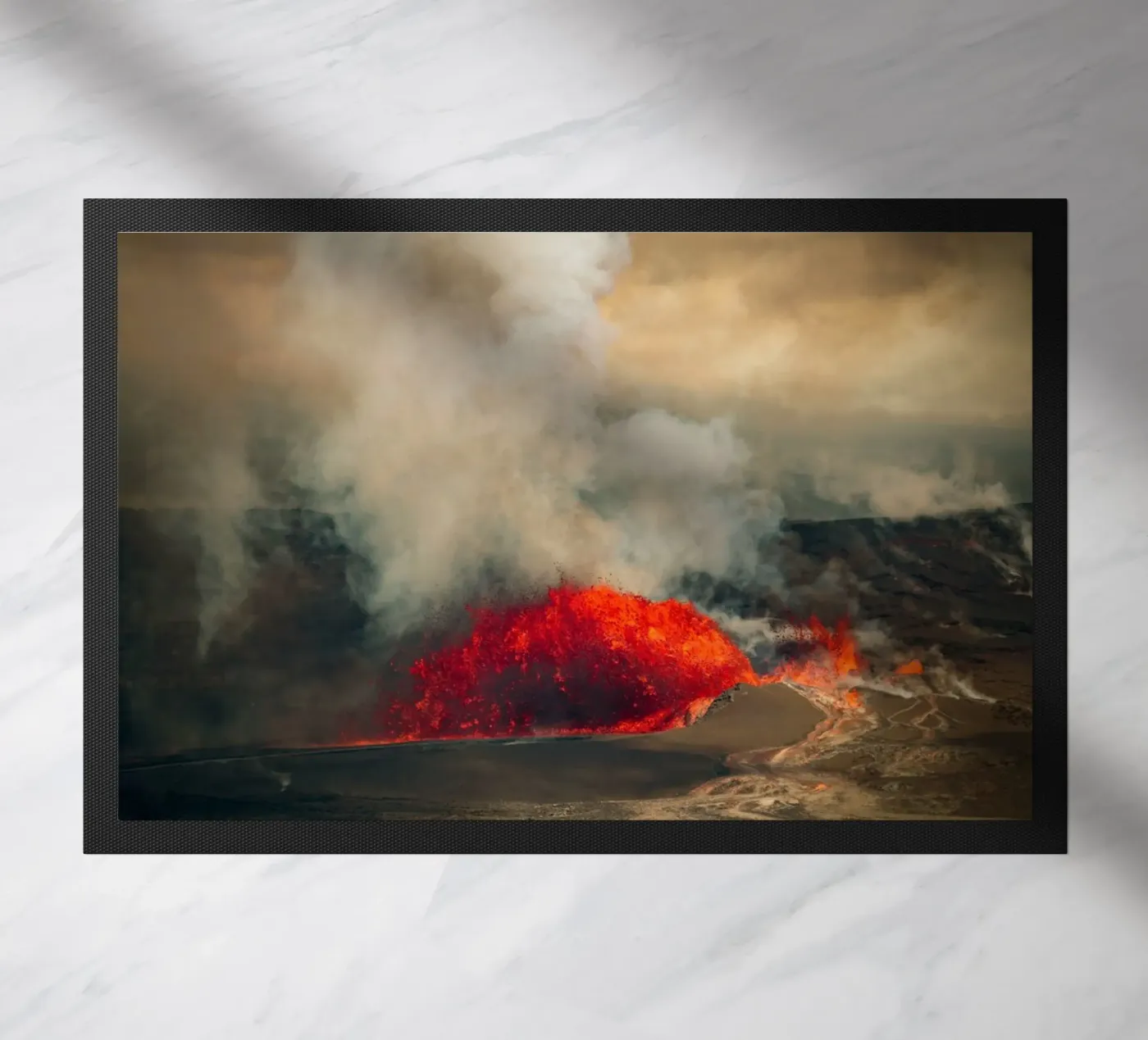 volcano Fußmatte von Earthly Visions