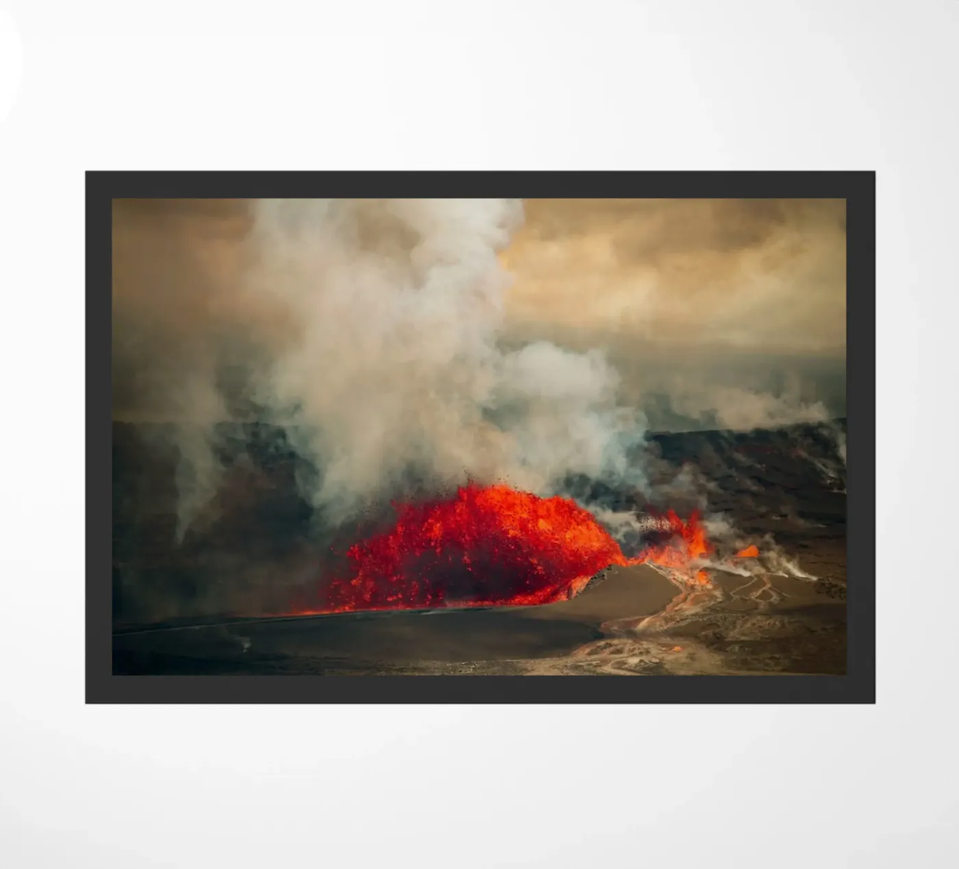 volcano Fußmatte von Earthly Visions