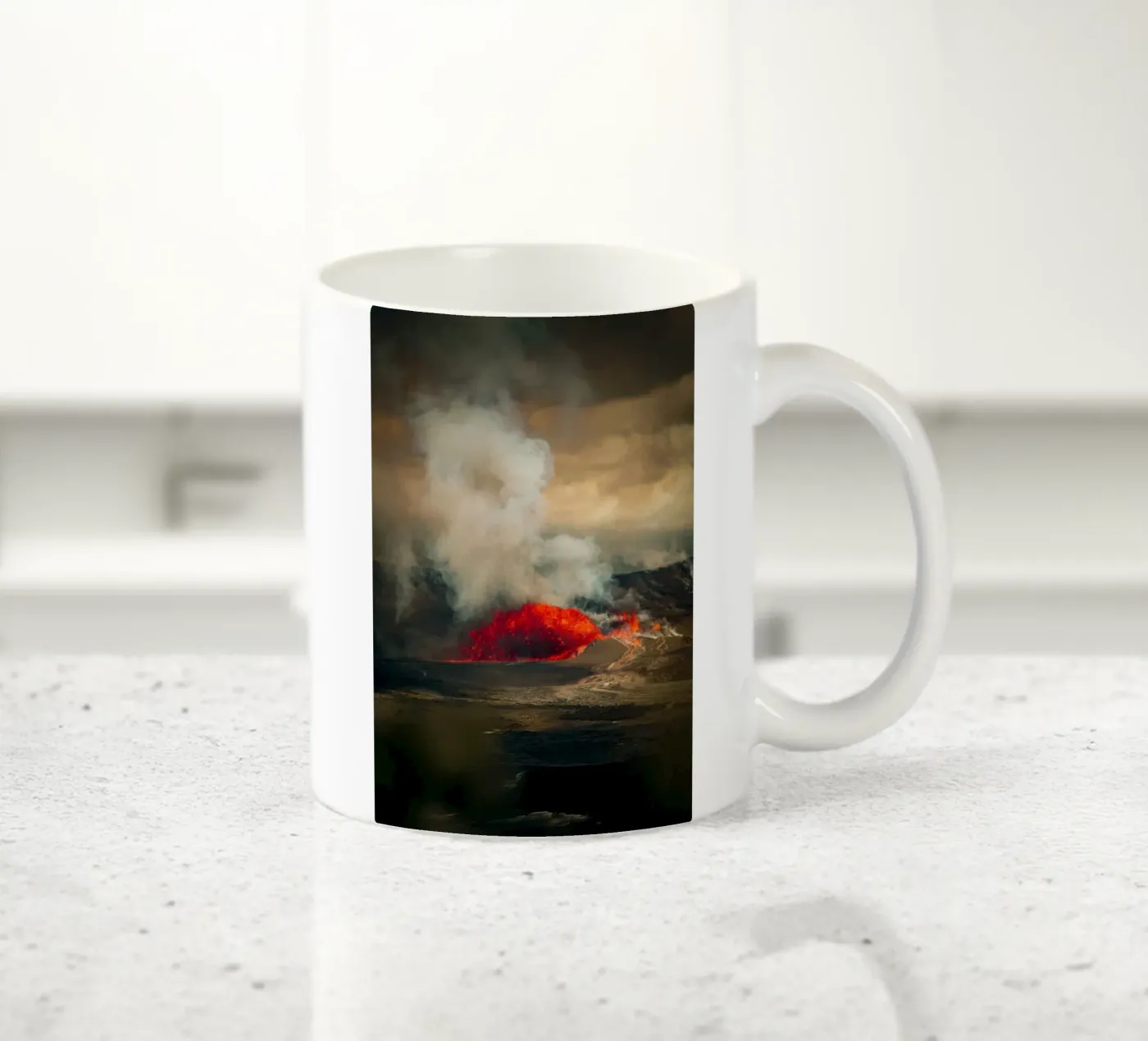 volcano Keramik Tasse von Earthly Visions