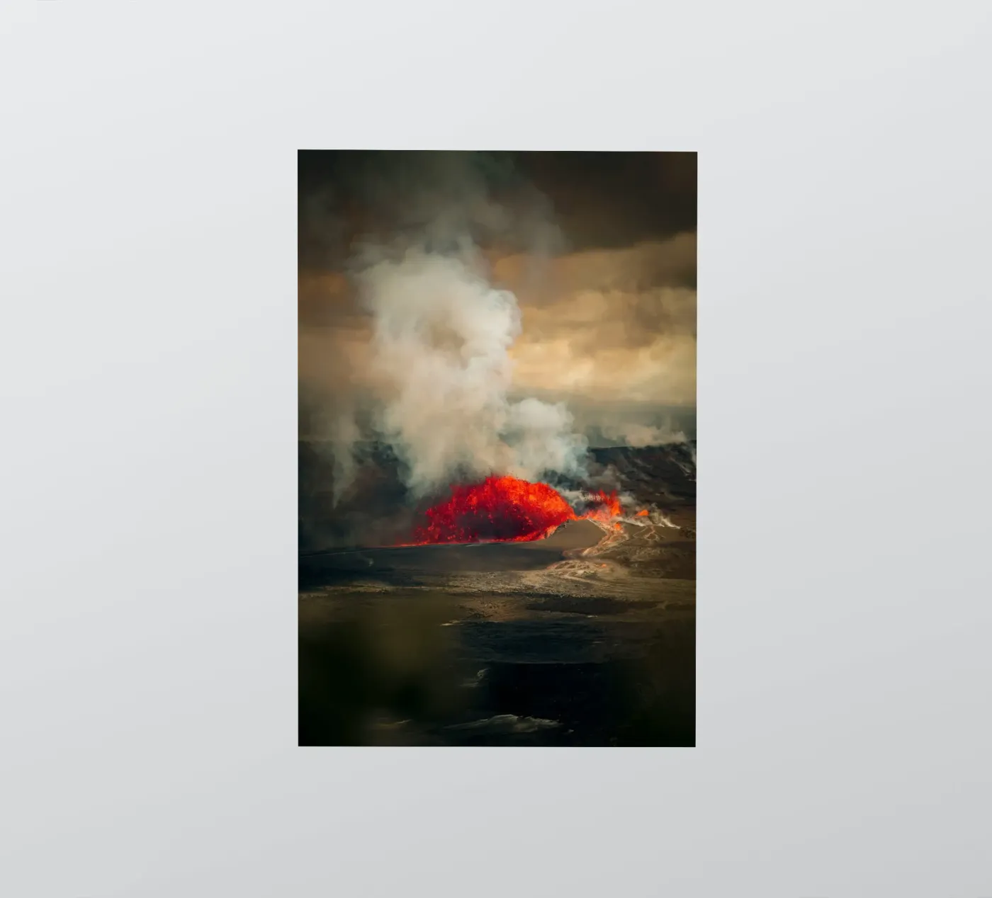 volcano adesivo da Earthly Visions