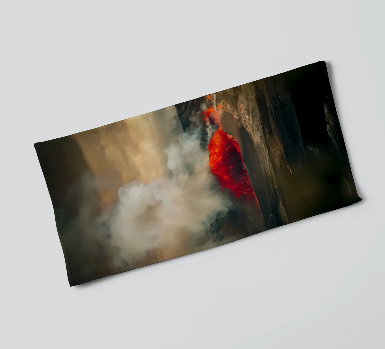 volcano towel by Earthly Visions