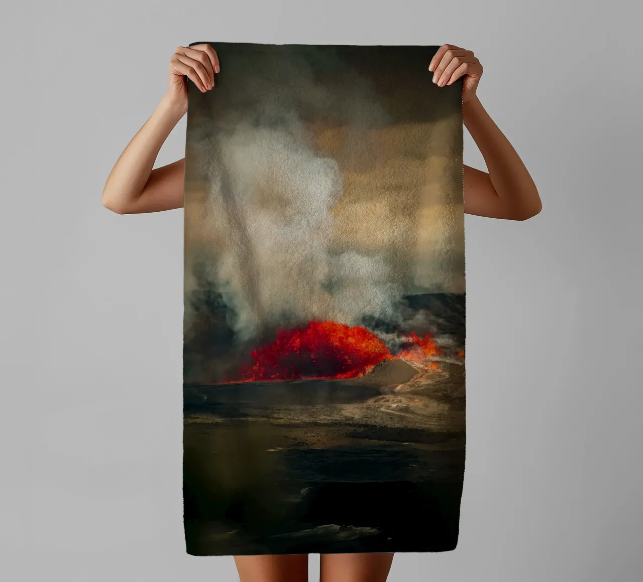 vulcano asciugamano da bagno da Earthly Visions