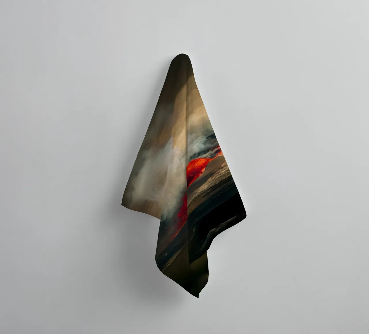 volcano towel by Earthly Visions