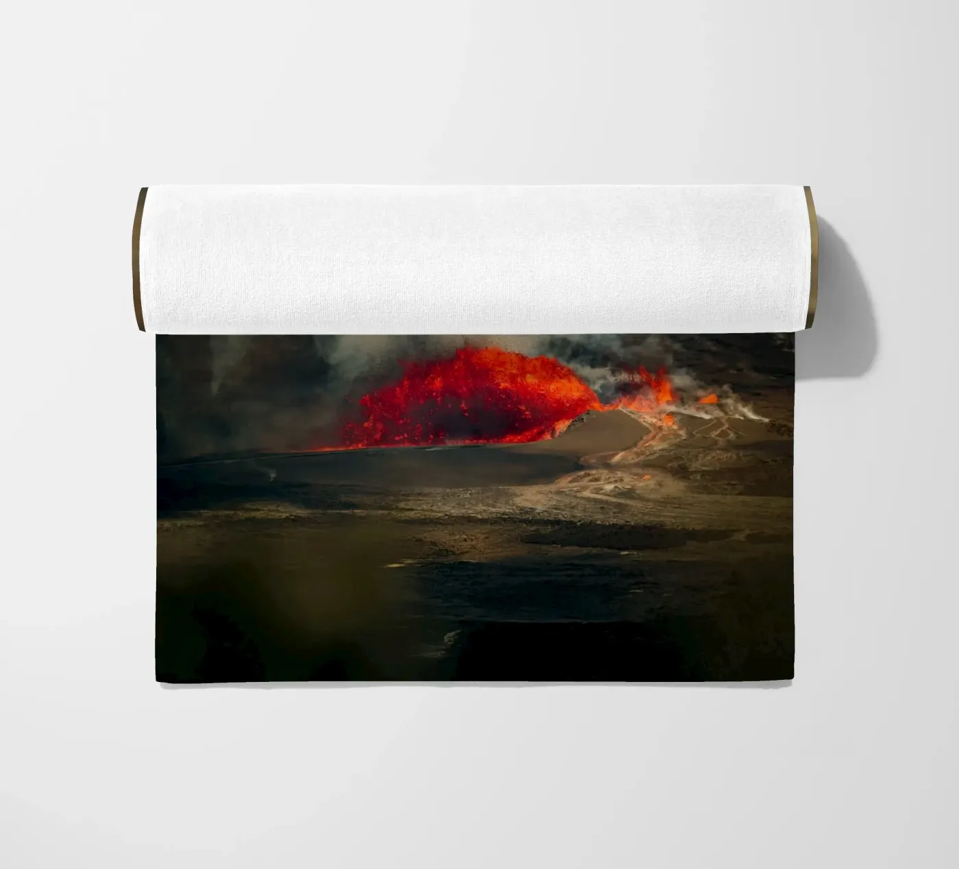 vulkaan strandhanddoek van Earthly Visions