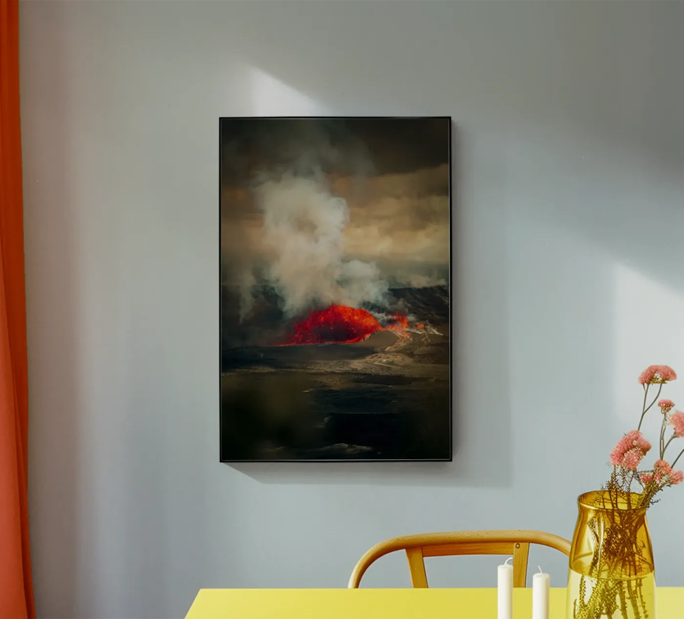 volcano acryl van Earthly Visions