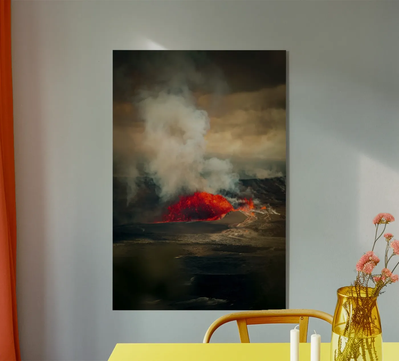 volcano acryl van Earthly Visions