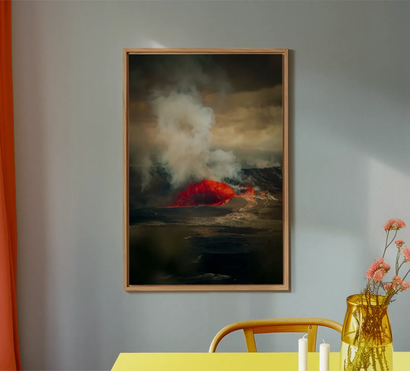 vulkaan aluminium-dibond van Earthly Visions