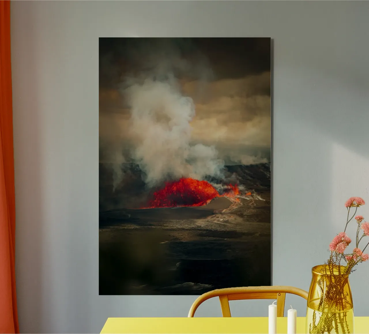 vulcano alluminio dibond da Earthly Visions