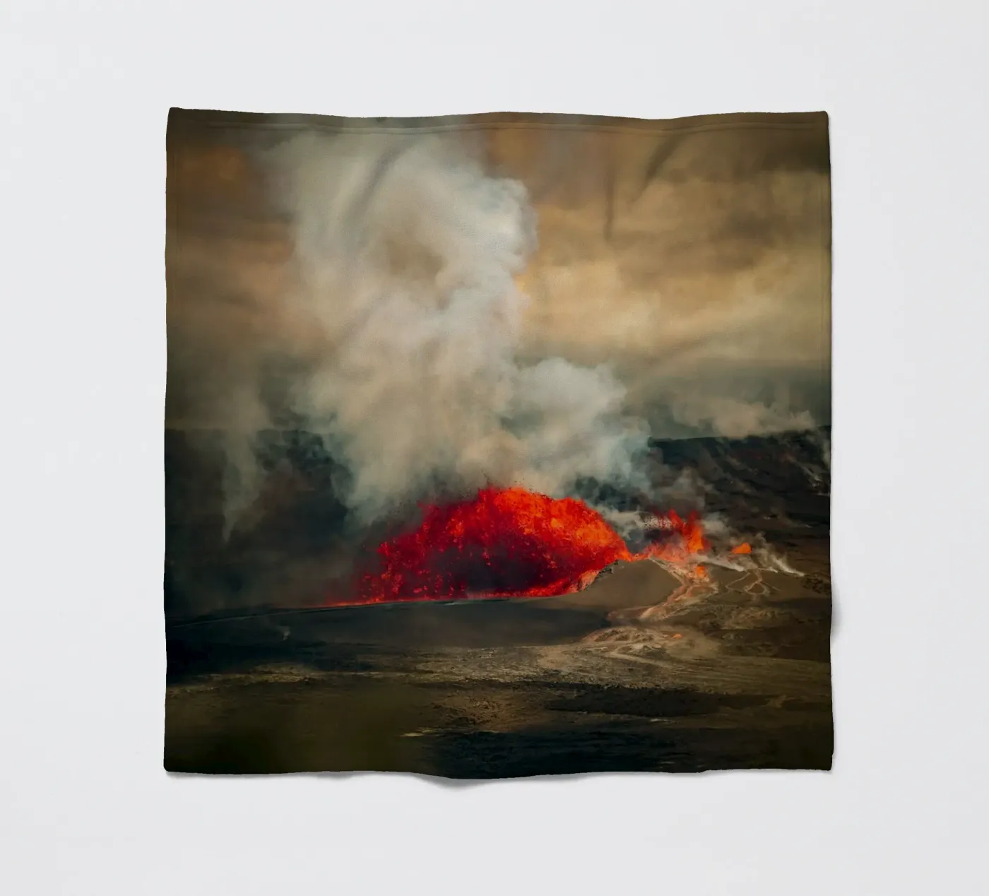 volcano plaid polaire de Earthly Visions