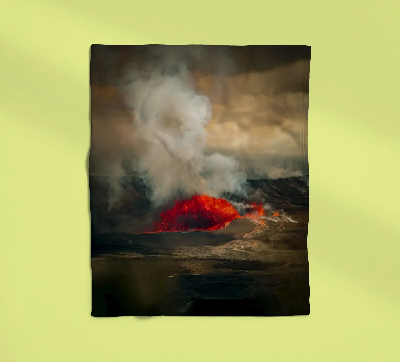 volcano plaid polaire de Earthly Visions