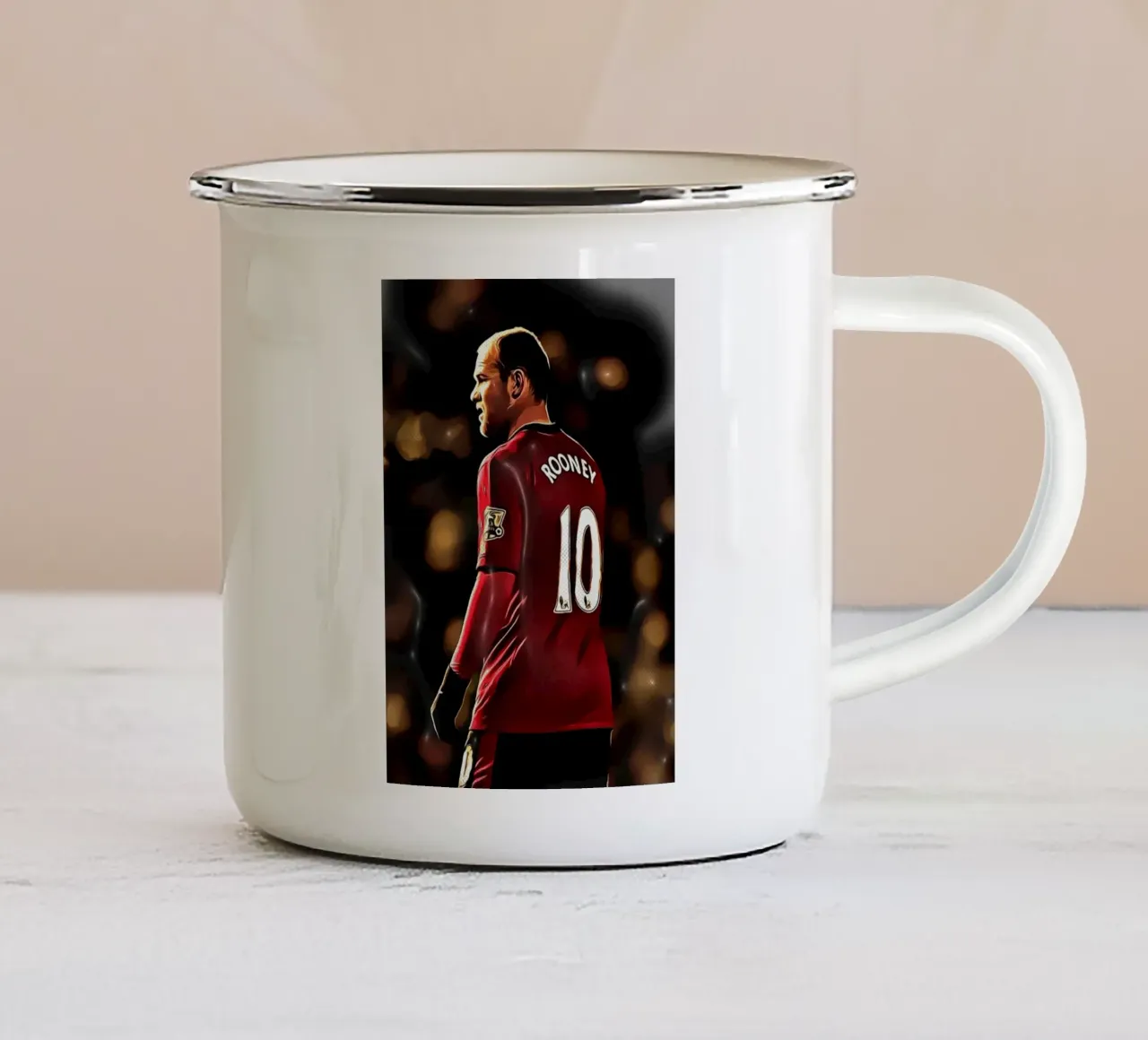 Wayne Rooney - L'eredità del numero 10 tazza in smalto da ArdanART