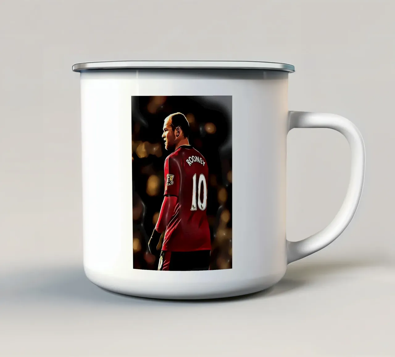 Wayne Rooney - L'eredità del numero 10 tazza in smalto da ArdanART