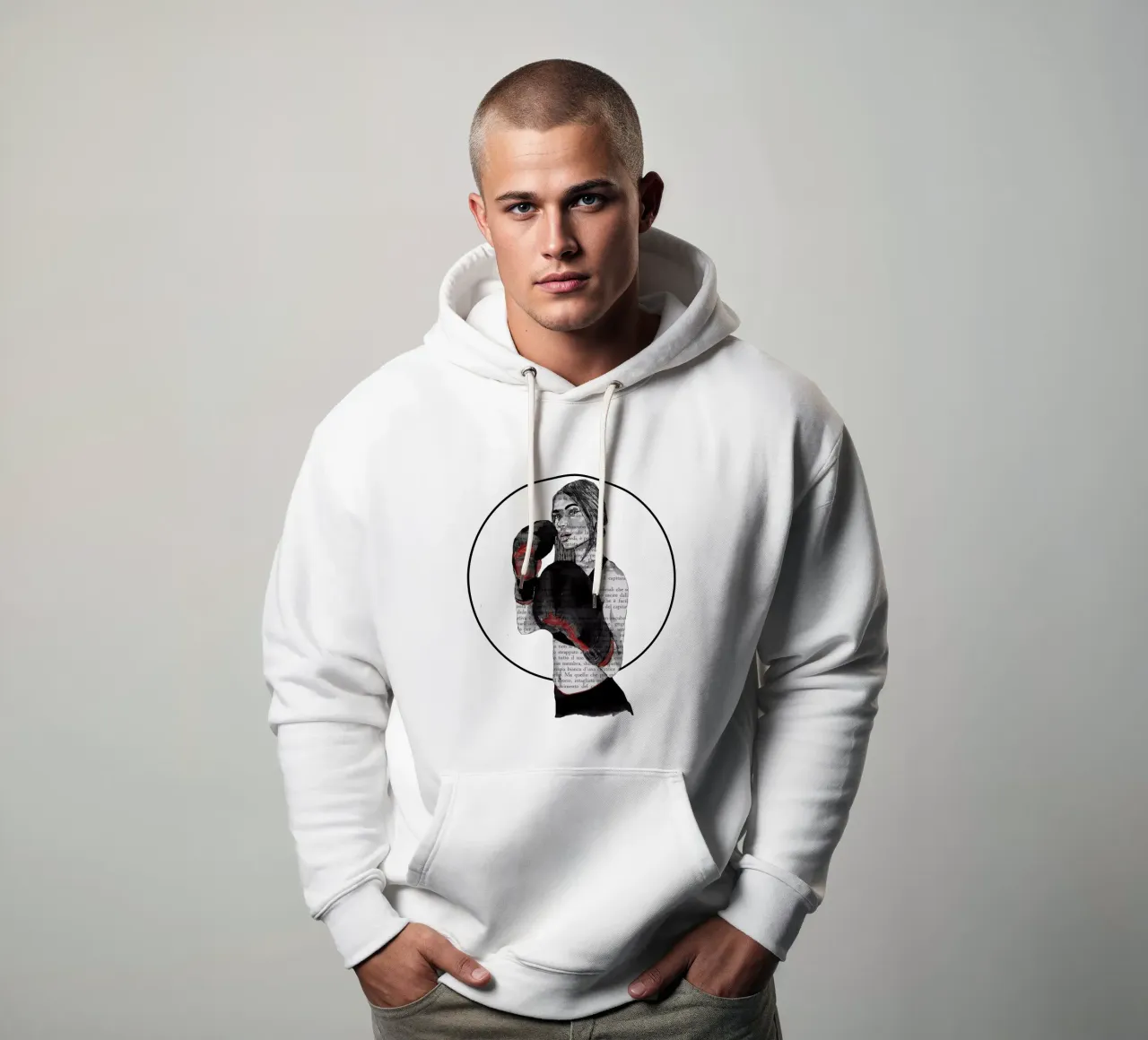 Ragazza boxe felpa con cappuccio da LaylaOzFun