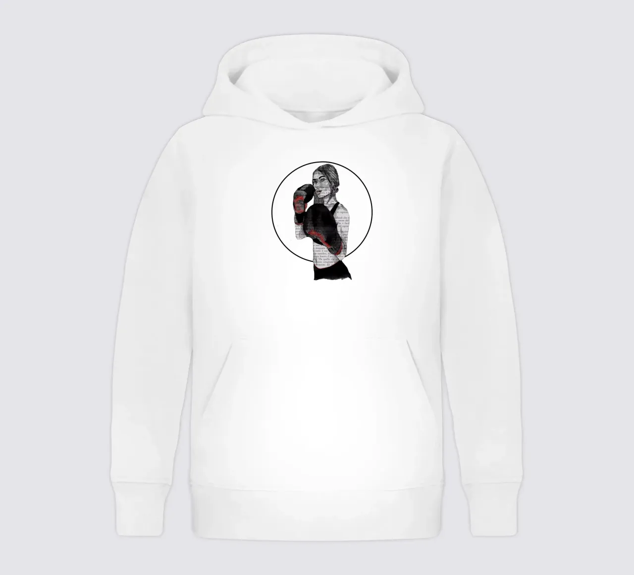 Ragazza boxe felpa bambino con cappuccio da LaylaOzFun