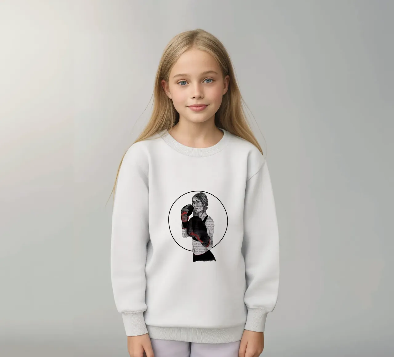 Ragazza boxe felpa bambino da LaylaOzFun