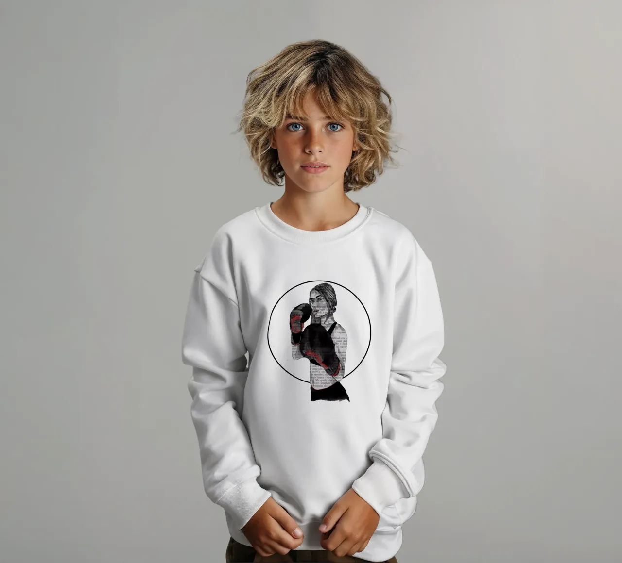 Ragazza boxe felpa bambino da LaylaOzFun