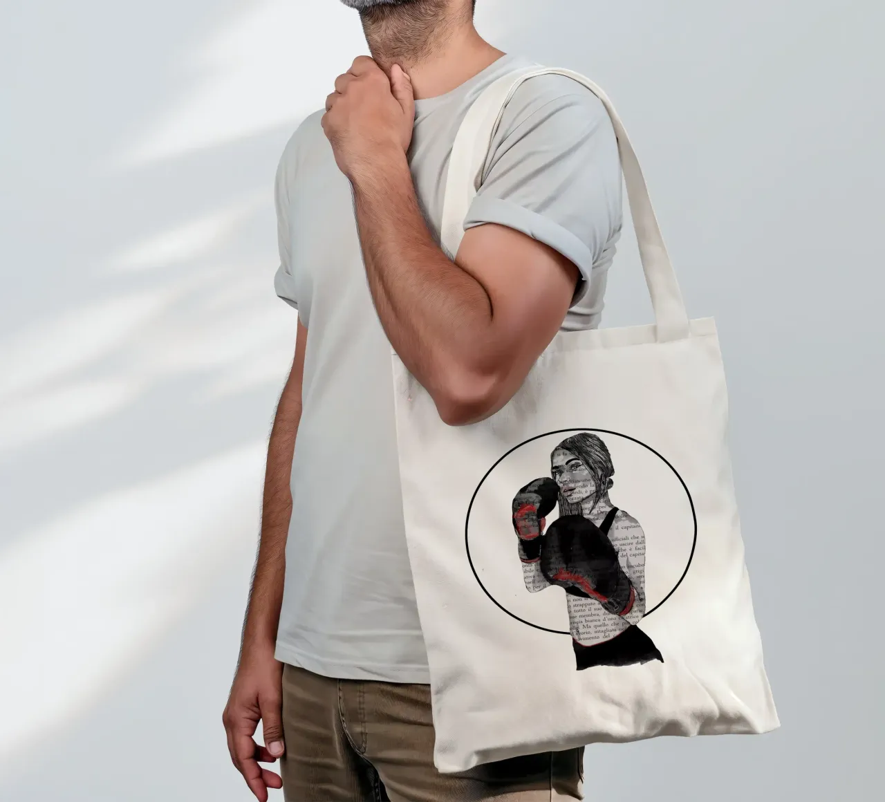 Ragazza boxe borsa in juta da LaylaOzFun