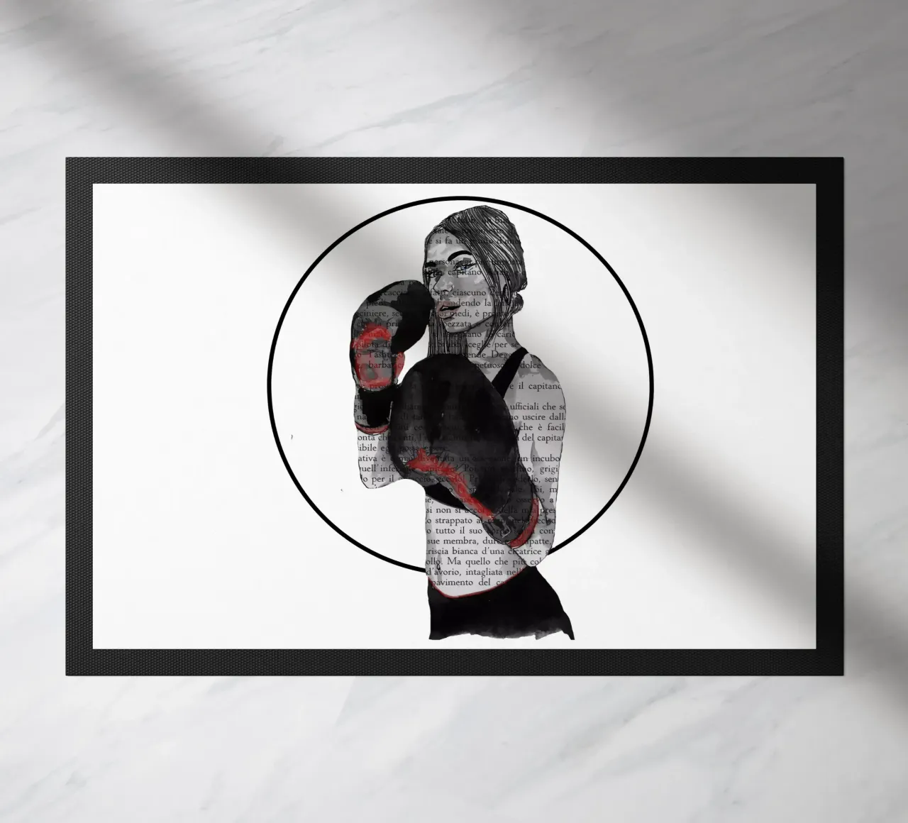 Ragazza boxe zerbino da LaylaOzFun