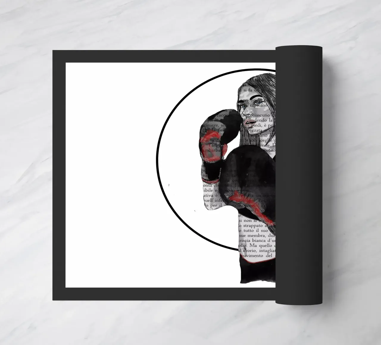 Ragazza boxe zerbino da LaylaOzFun