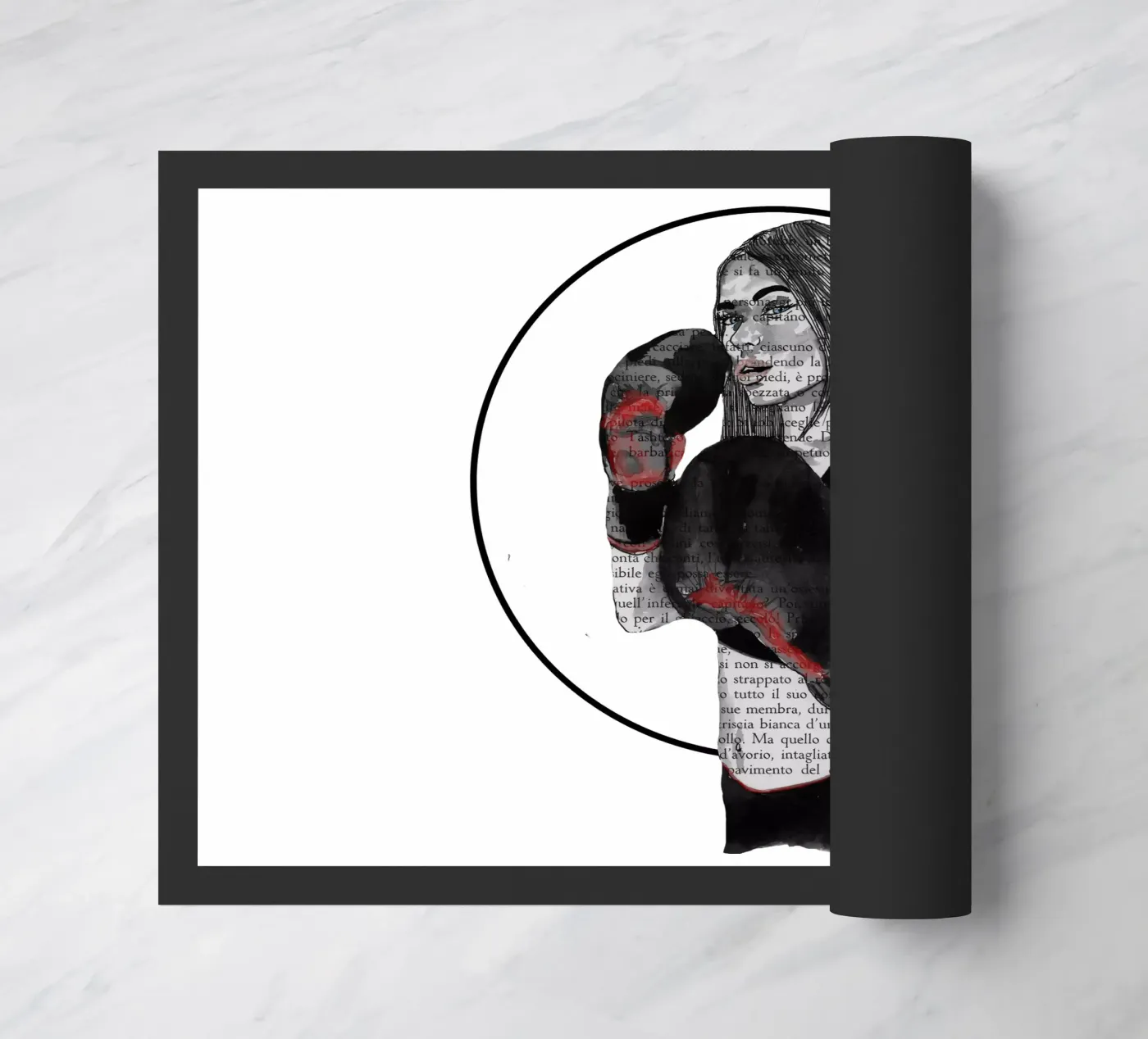 Mädchen-Boxe Fußmatte von LaylaOzFun