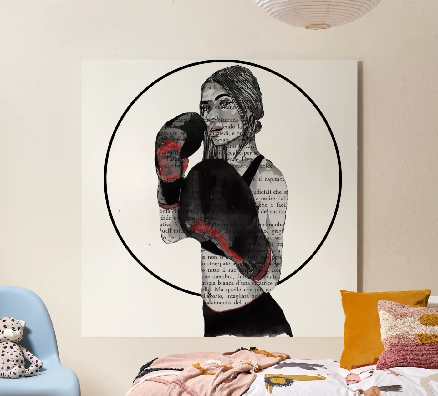 Mädchen-Boxe Acryl-Glas von LaylaOzFun