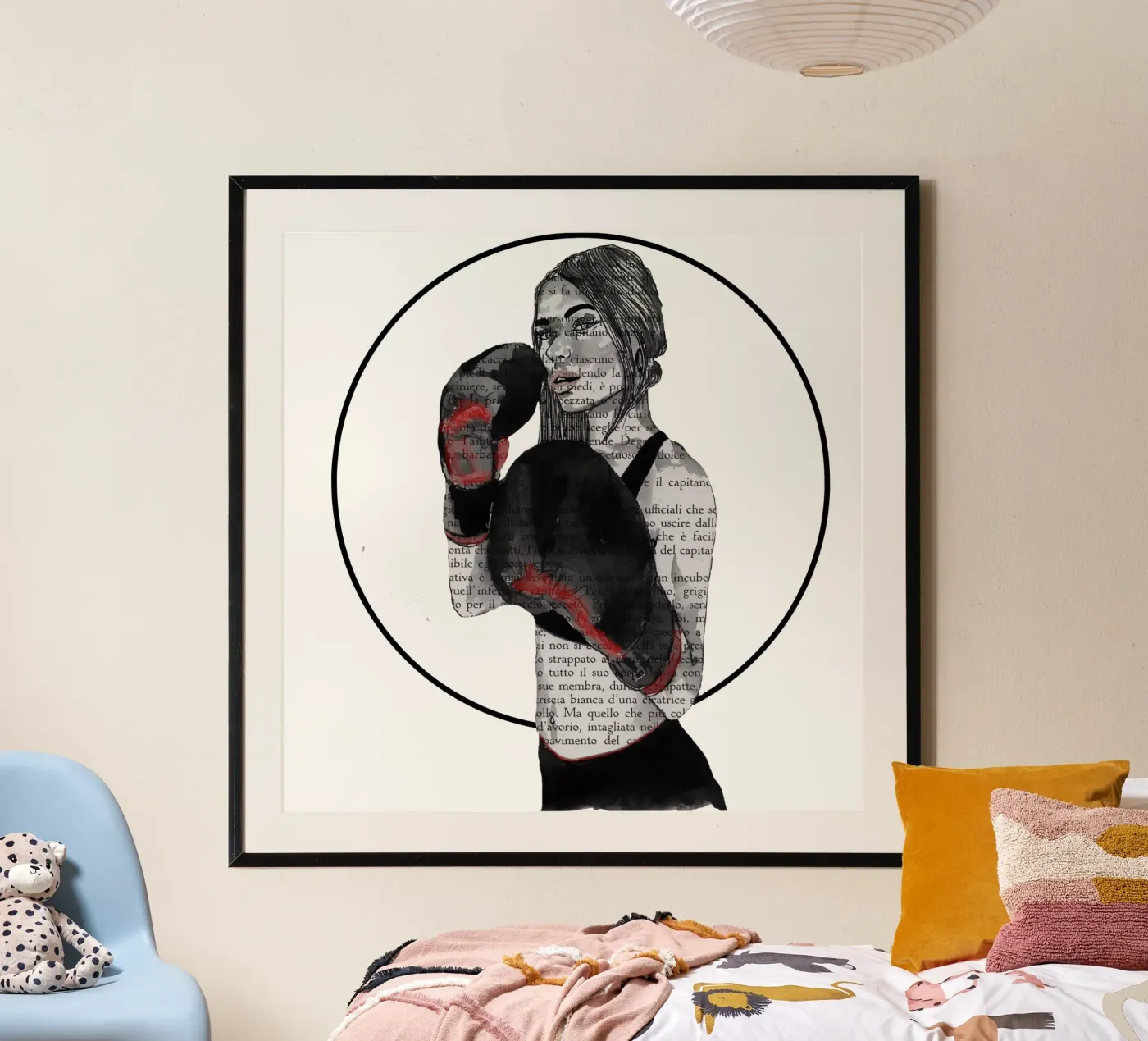 Meisje boxe poster van LaylaOzFun