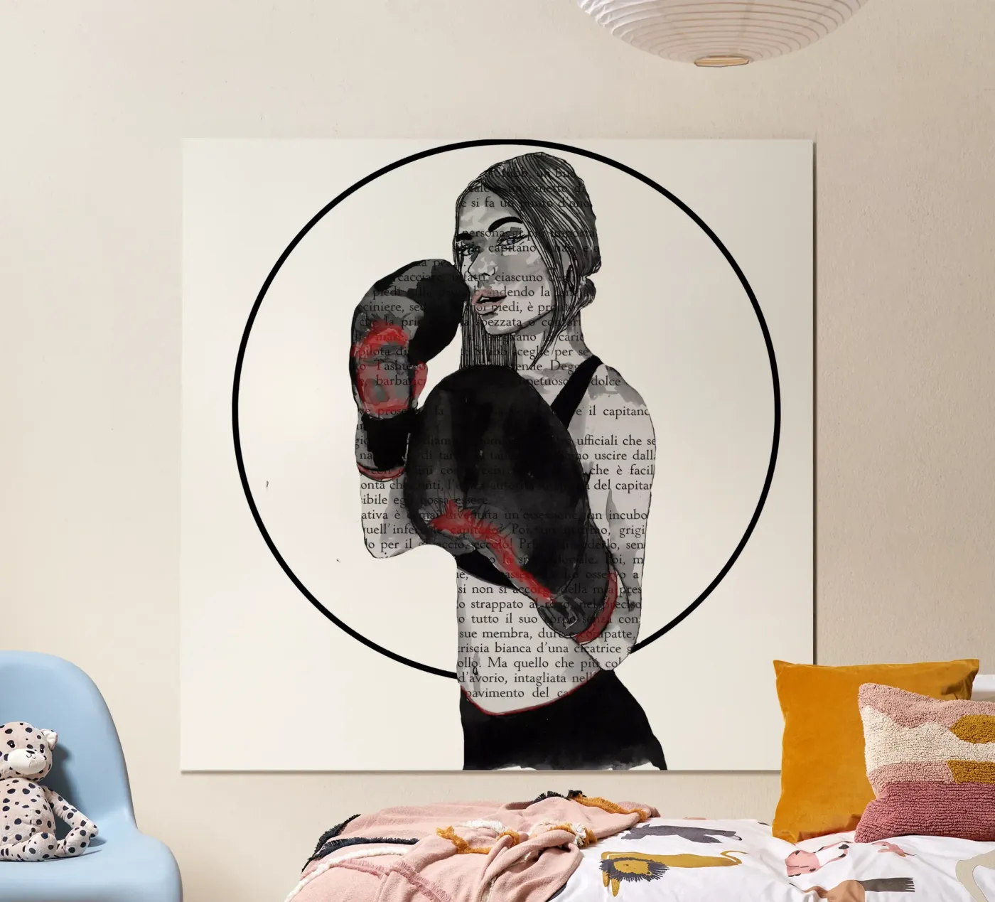 Meisje boxe poster van LaylaOzFun