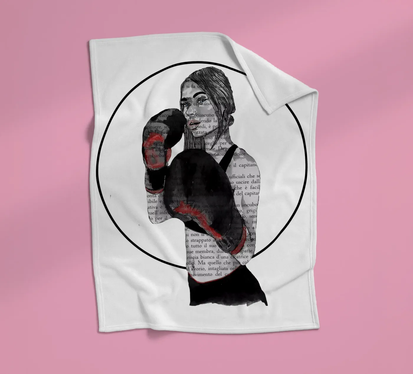 Mädchen-Boxe Fleecedecke von LaylaOzFun