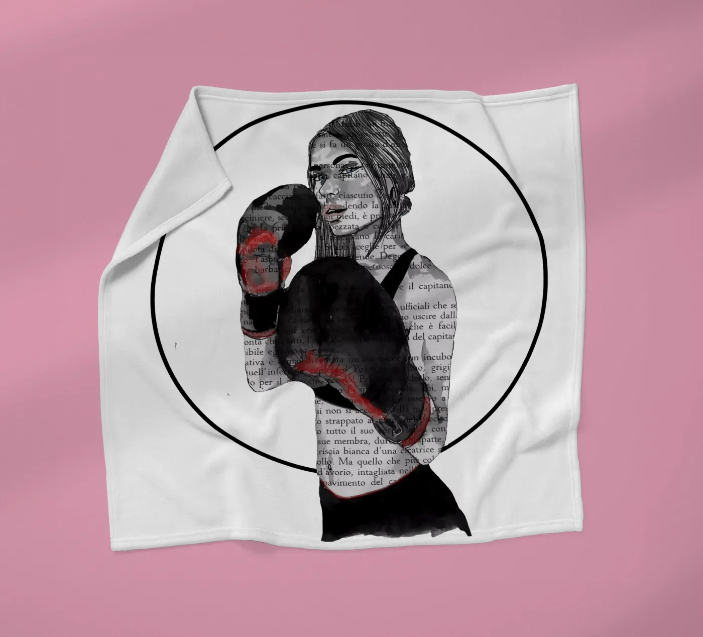 Mädchen-Boxe Fleecedecke von LaylaOzFun