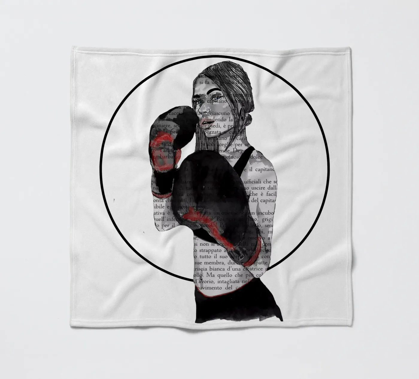 Mädchen-Boxe Fleecedecke von LaylaOzFun