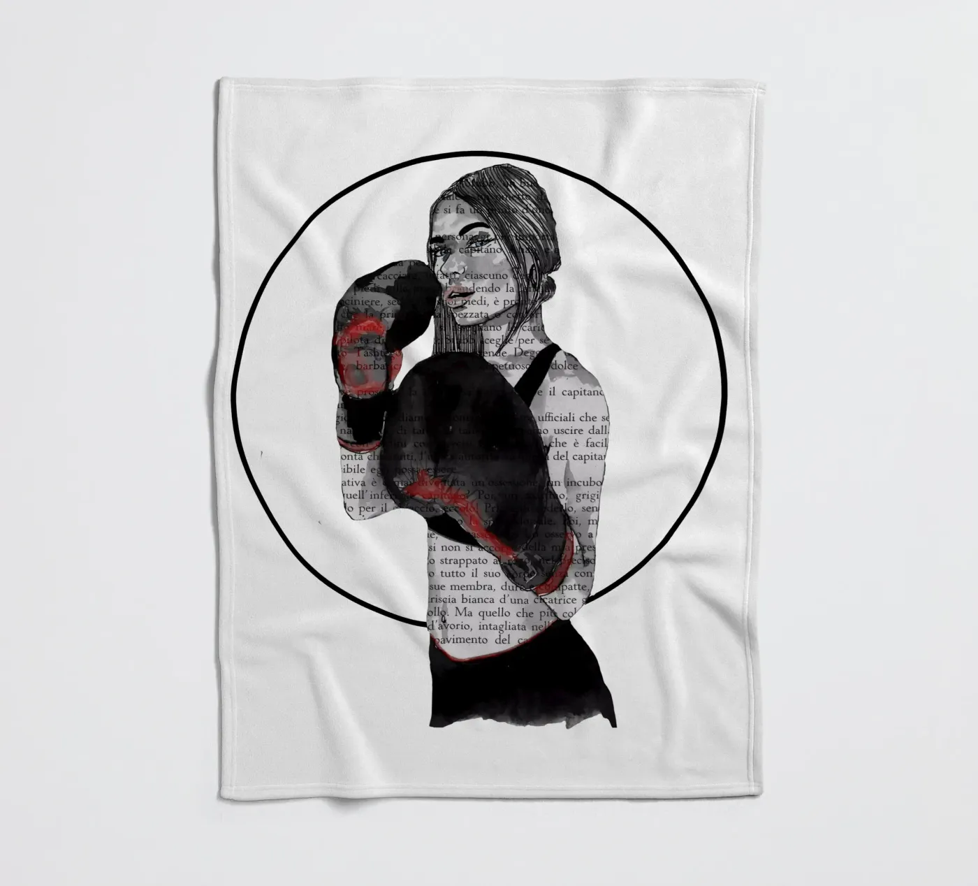 Mädchen-Boxe Fleecedecke von LaylaOzFun