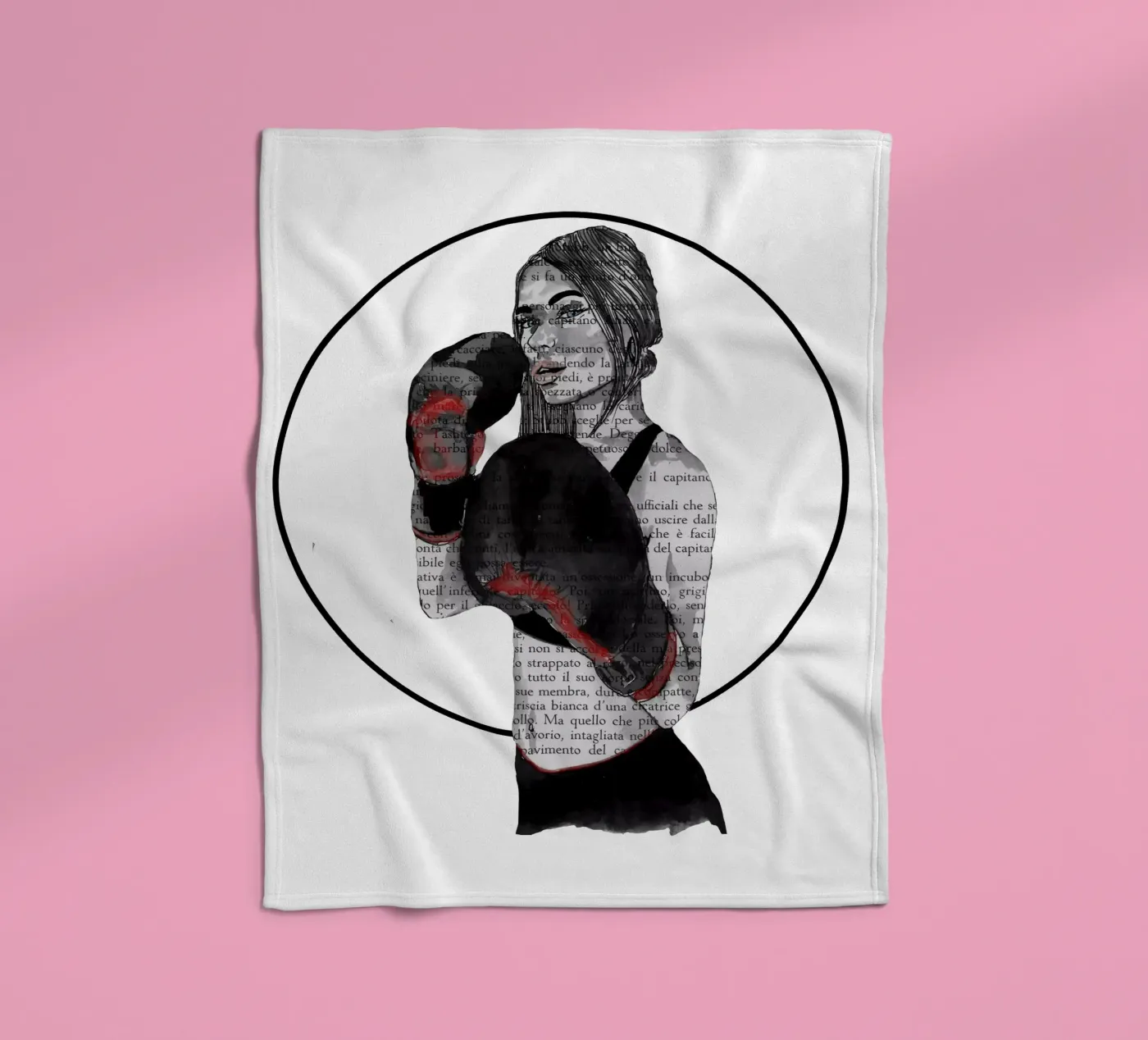Mädchen-Boxe Fleecedecke von LaylaOzFun