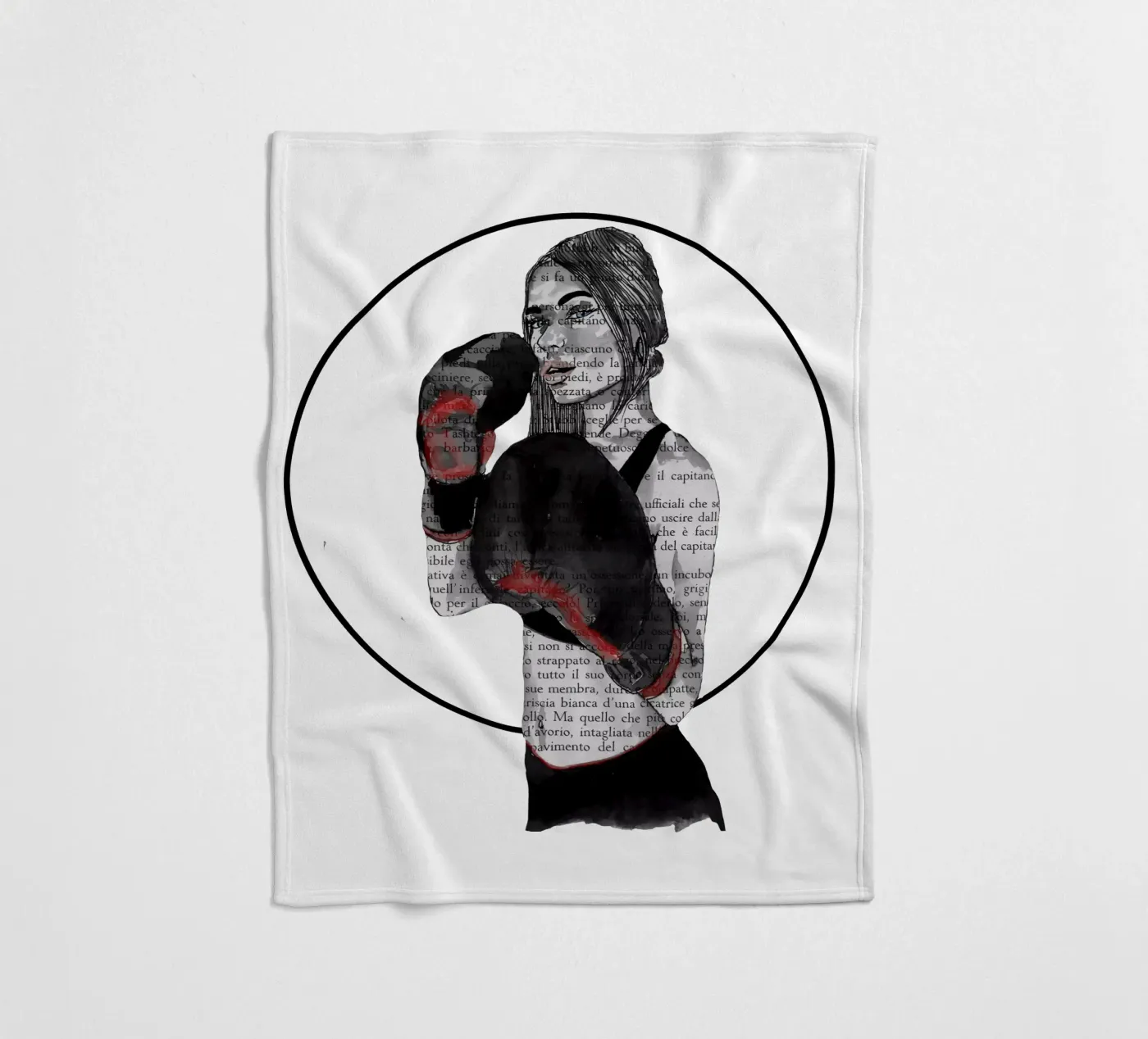 Mädchen-Boxe Fleecedecke von LaylaOzFun