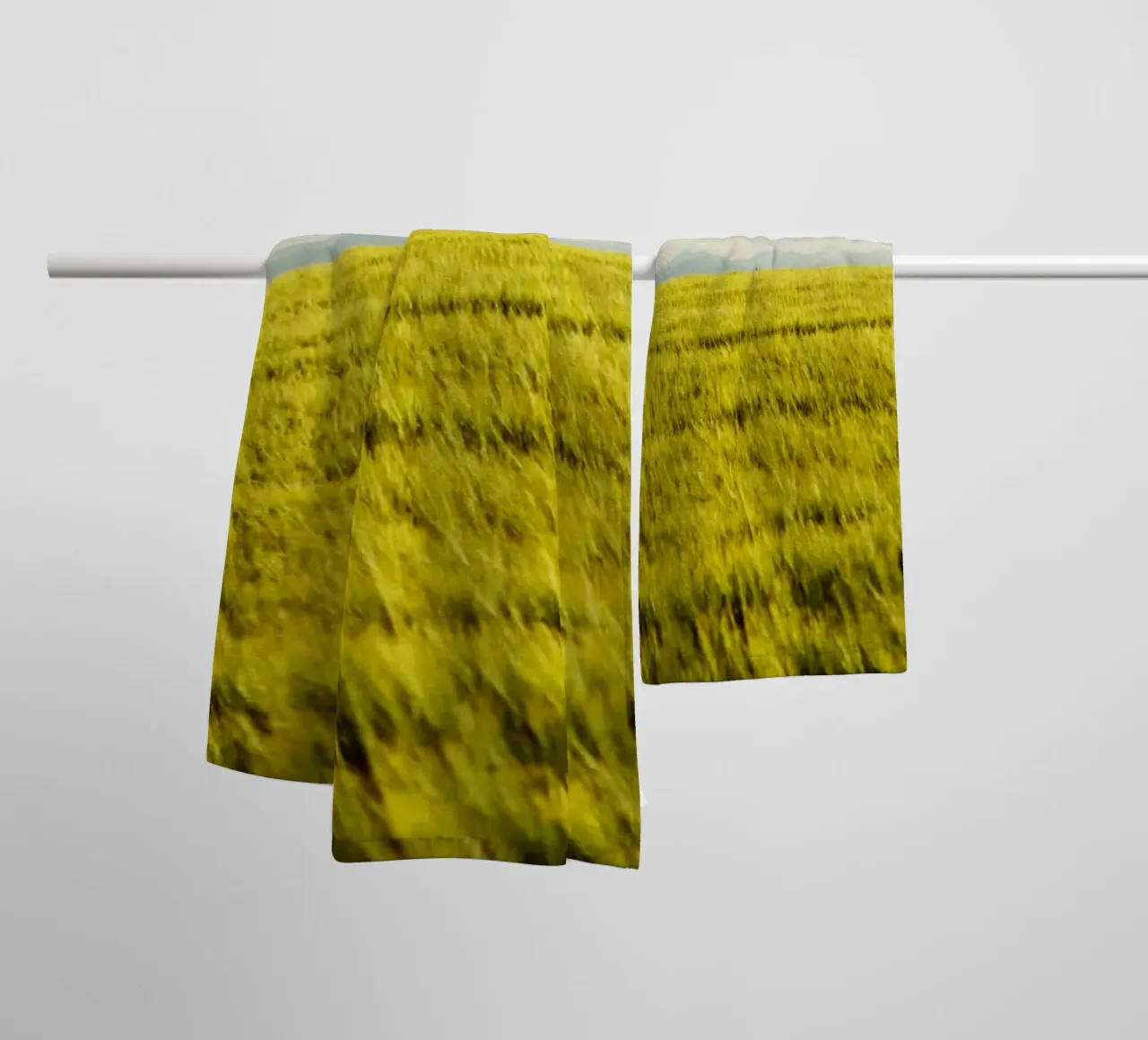 Grain field in Upper Bavaria towel by Simon Koy