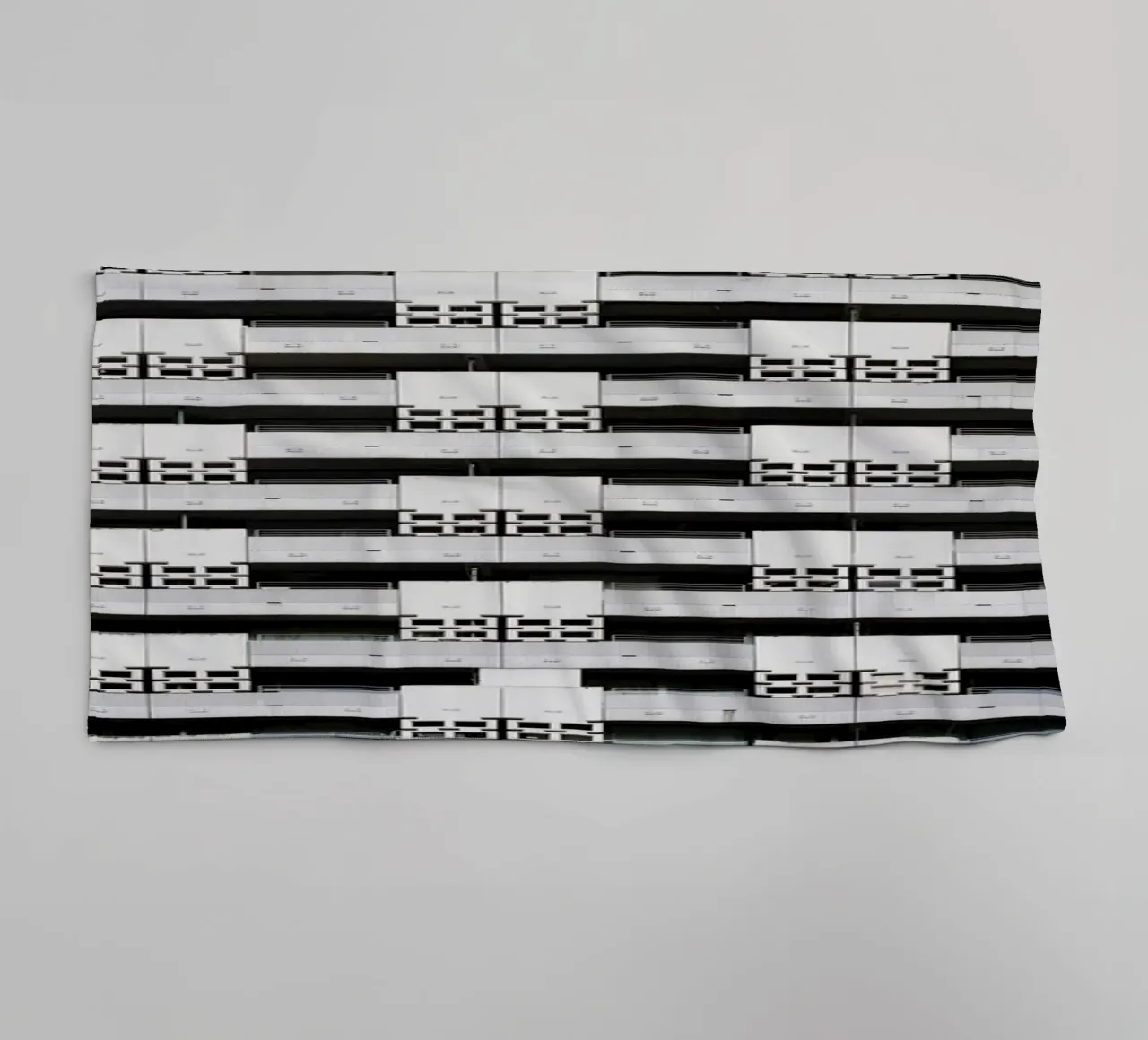 Munich skyscraper front towel by Simon Koy